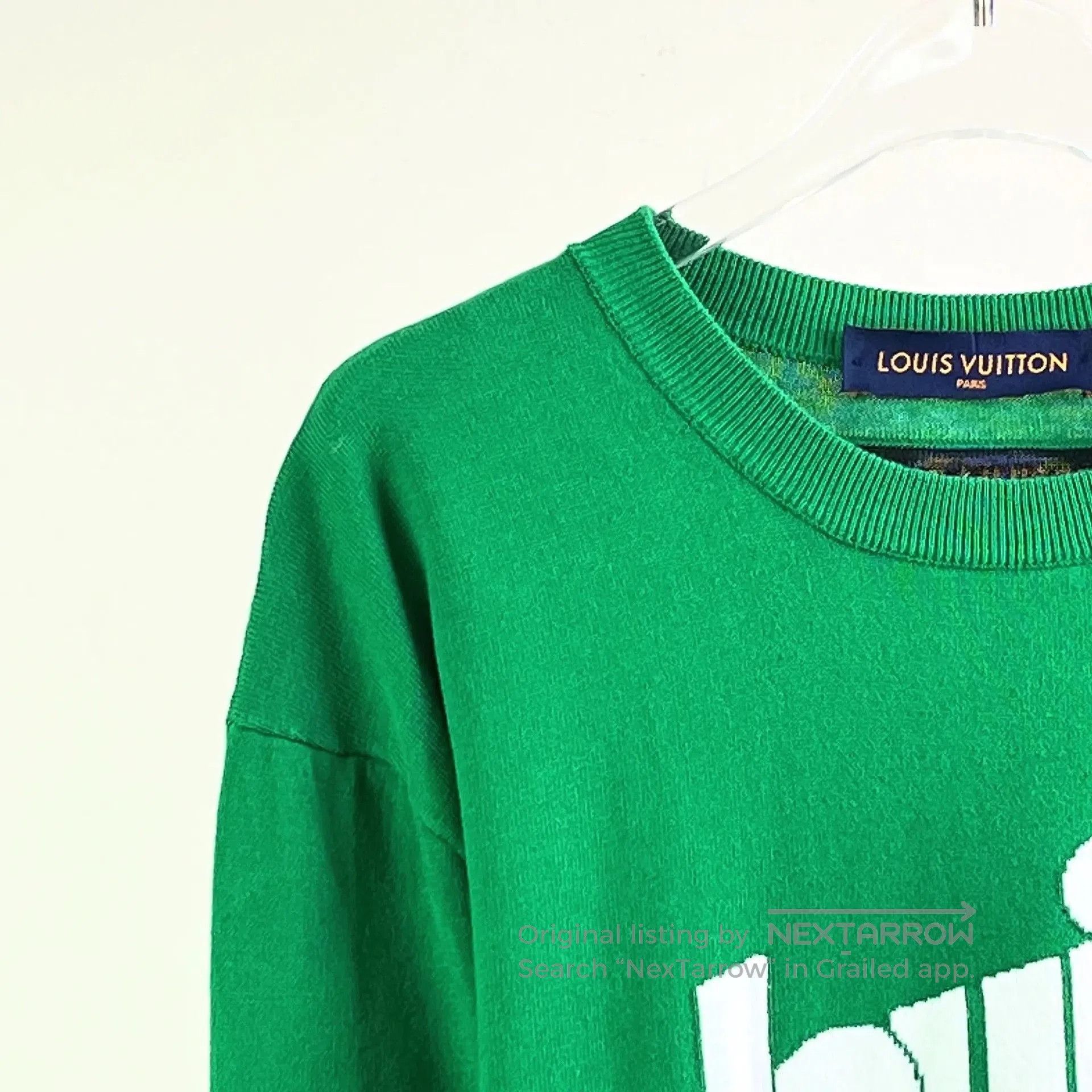 Louis Vuitton Louis Vuitton Green Knit Logo Short-Sleeve Top. Size US M / EU 48-50 / 2 - 3 Thumbnail