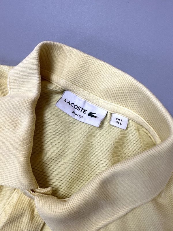 Lacoste Classic slim fit polo shirt in lemon yellow lacoste medium Size US M / EU 48-50 / 2 - 7 Thumbnail