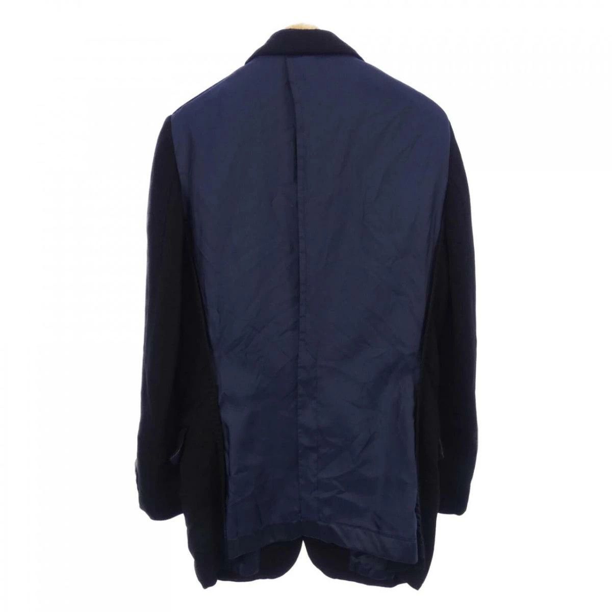 Comme des Garcons Jacket Rayon Plain Flap Pocket 2 Button Black Size US S / EU 44-46 / 1 - 2 Thumbnail