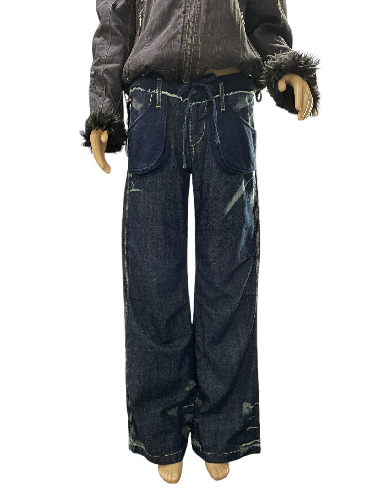 If Six Was Nine × Le Grande Bleu (L.G.B.) G.O.A Japan Style Indigo Wash Flared Wide Leg Jeans Size US 31 - 3 Thumbnail