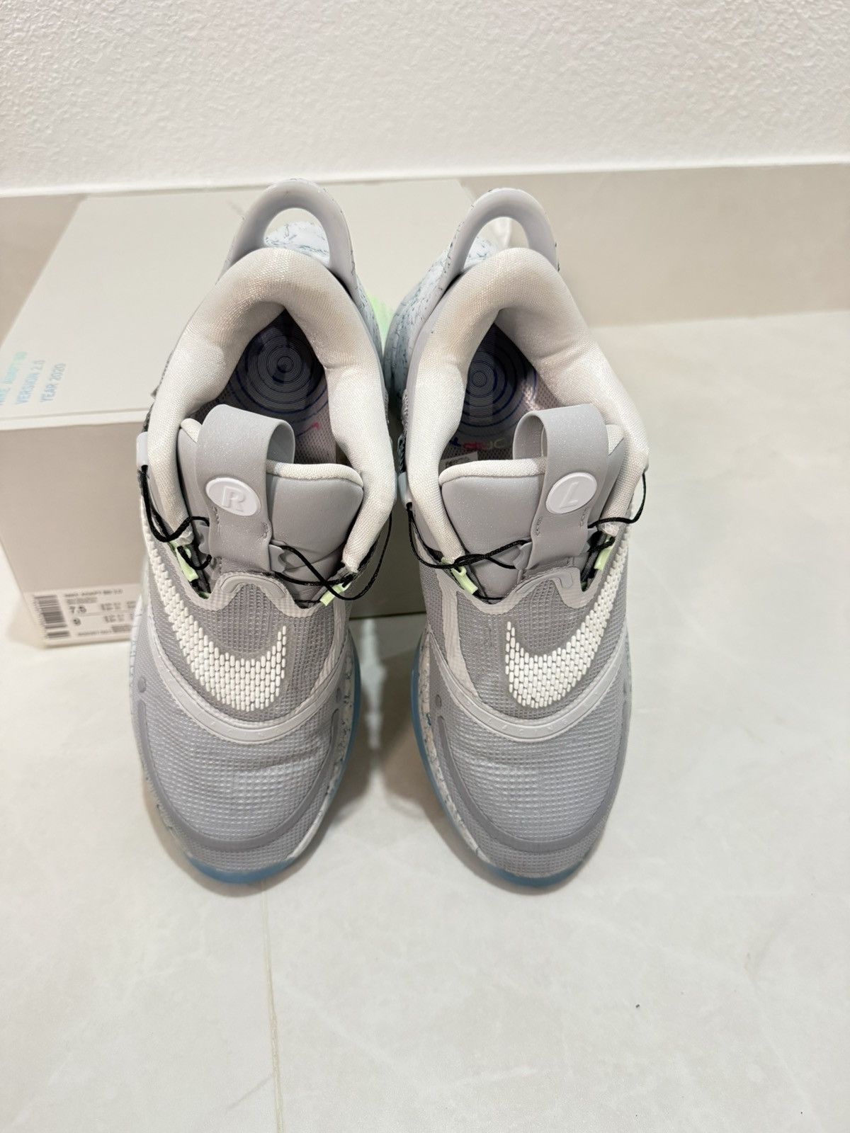 Nike Nike Adapt BB 2.0 Mag Size 7.5 Wolf Grey/White-Light Aqua Size US 7.5 / EU 40-41 - 9 Thumbnail