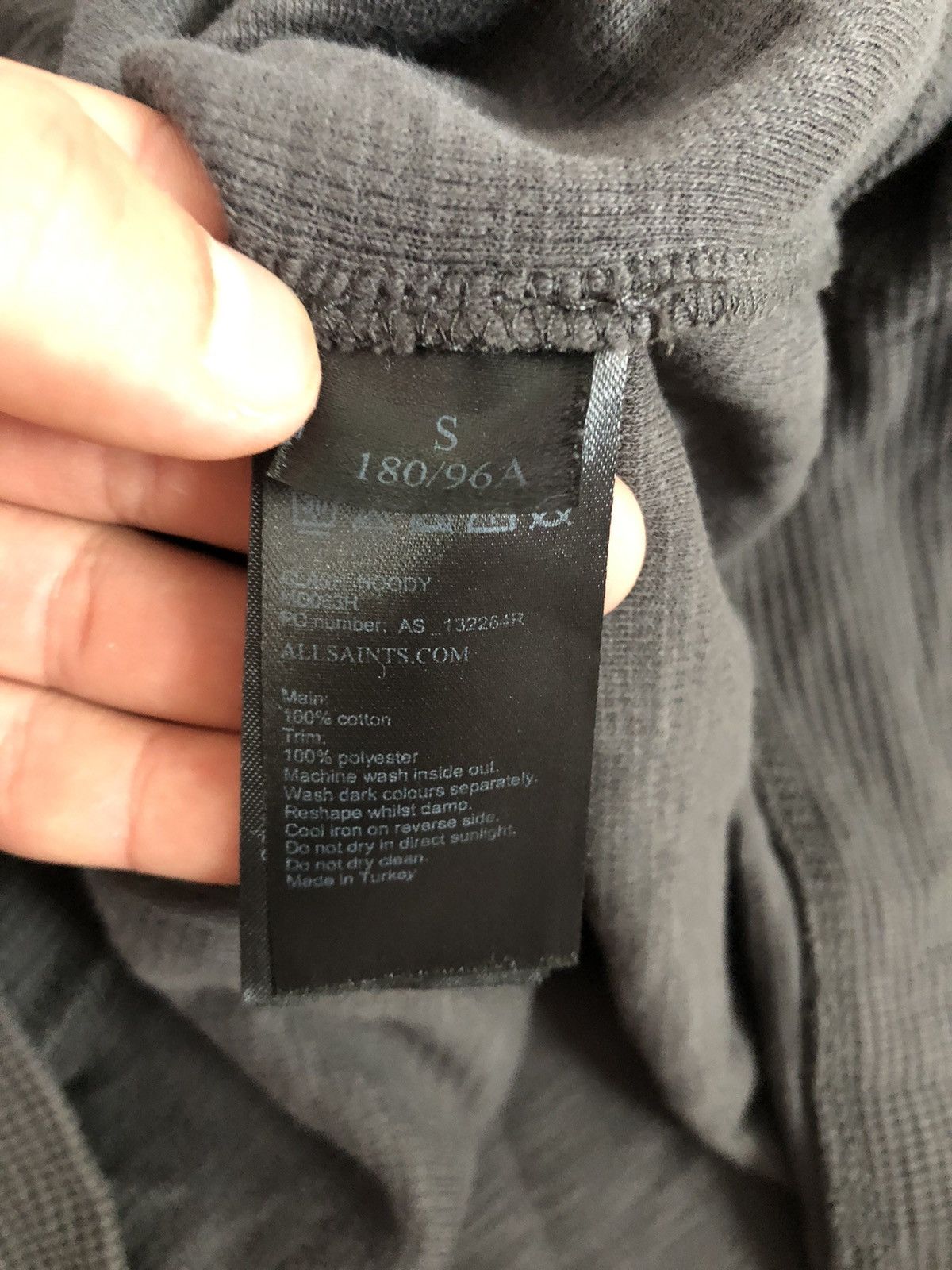 Allsaints × Vintage Vintage Allsaints Zip Hoodie Size US S / EU 44-46 / 1 - 5 Thumbnail