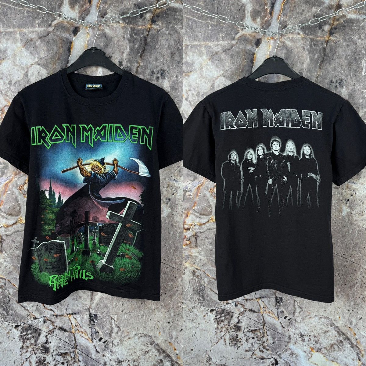 Iron Maiden Men’s Iron Maiden Vintage Style Band Tee Black Size Medium Size US M / EU 48-50 / 2 - 1 Thumbnail