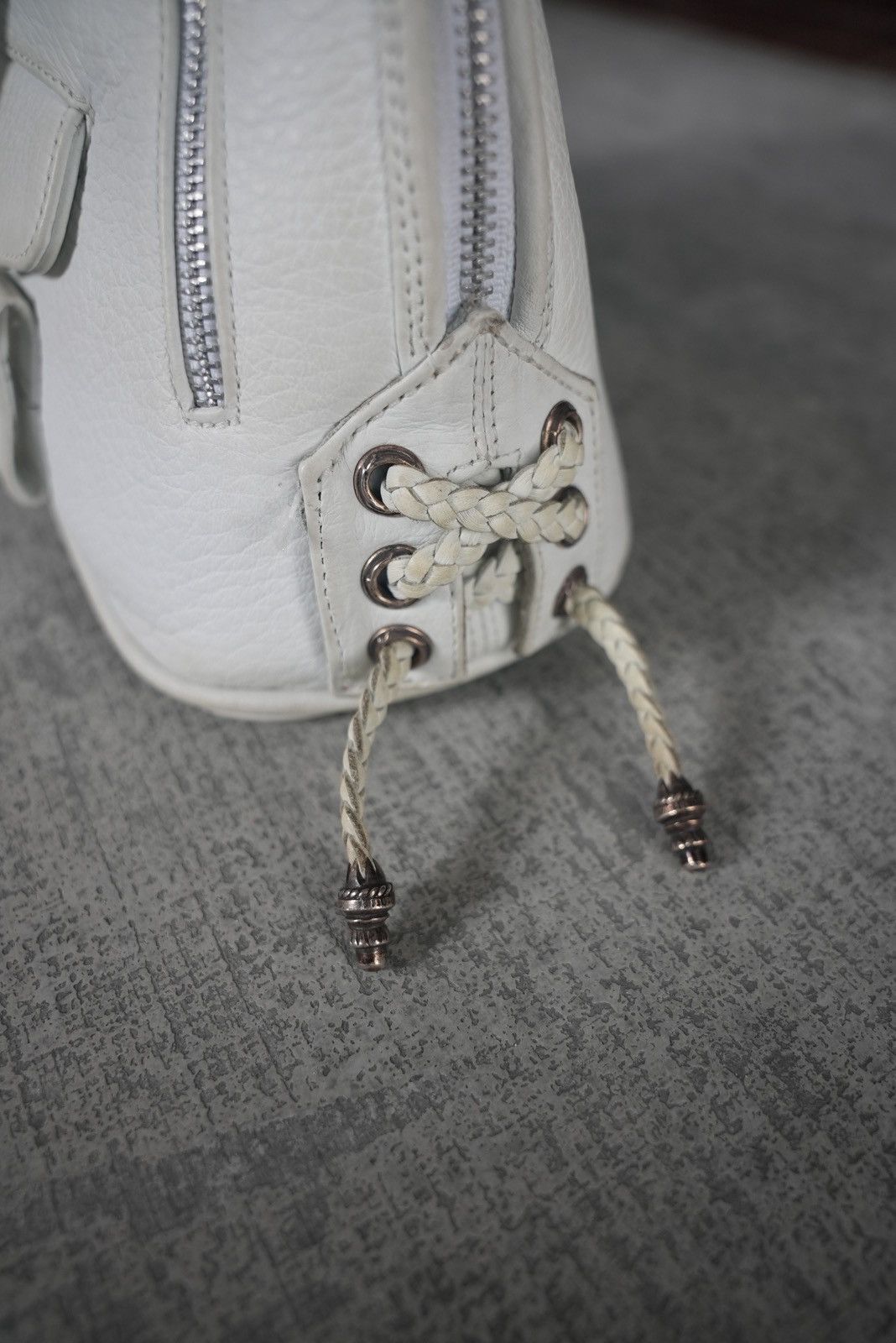 Chrome Hearts Chrome Hearts x JJ Dean White Leather Bag Size ONE SIZE - 2 Thumbnail