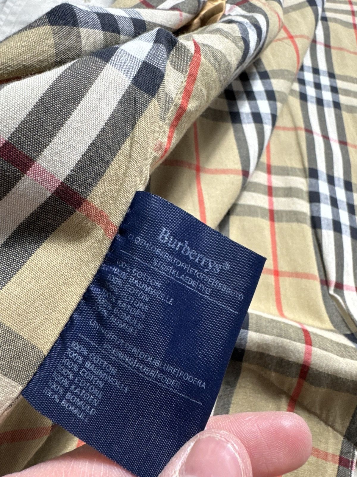 Burberrys Vintage 90’s Trench Coat Plaid