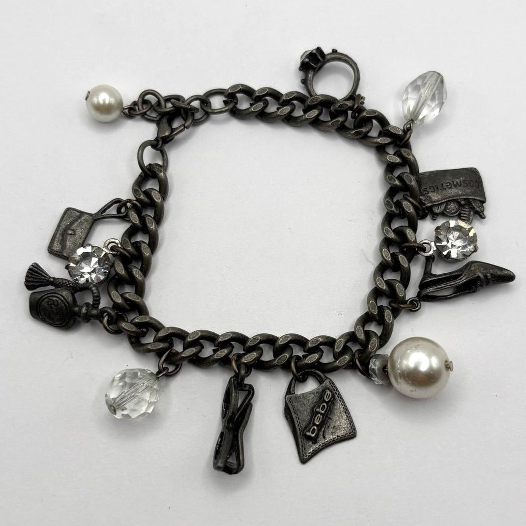 Bebe Silver Pearl Bebe Bracelet Size ONE SIZE - 4 Thumbnail