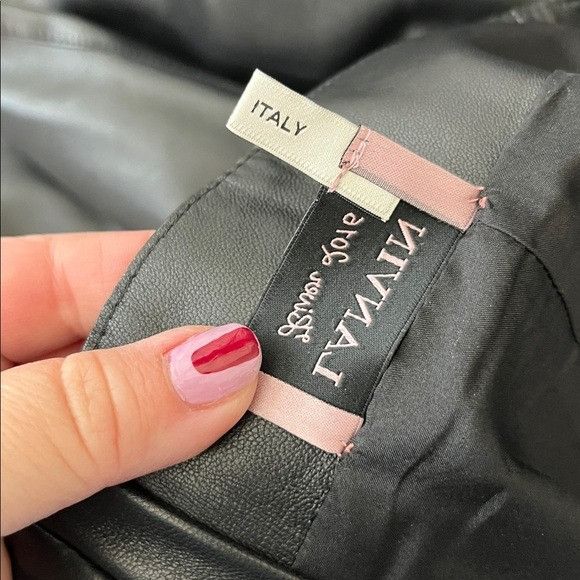 Lanvin Lanvin 16 Black Lambskin Leather Tulip Ruffle Midi Pencil Sk Size 28" / US 6 / IT 42 - 11 Thumbnail