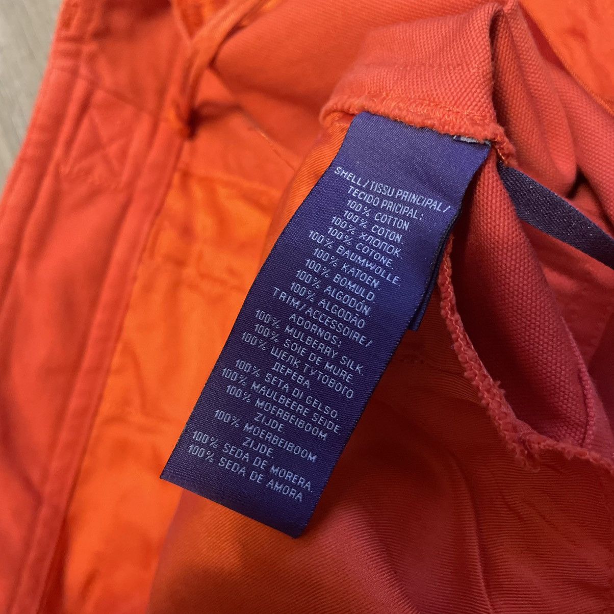 Ralph Lauren Purple Label Ralph Lauren Purple Label Silk Orange Cargo Trousers Size 30" / US 8 / IT 44 - 9 Thumbnail