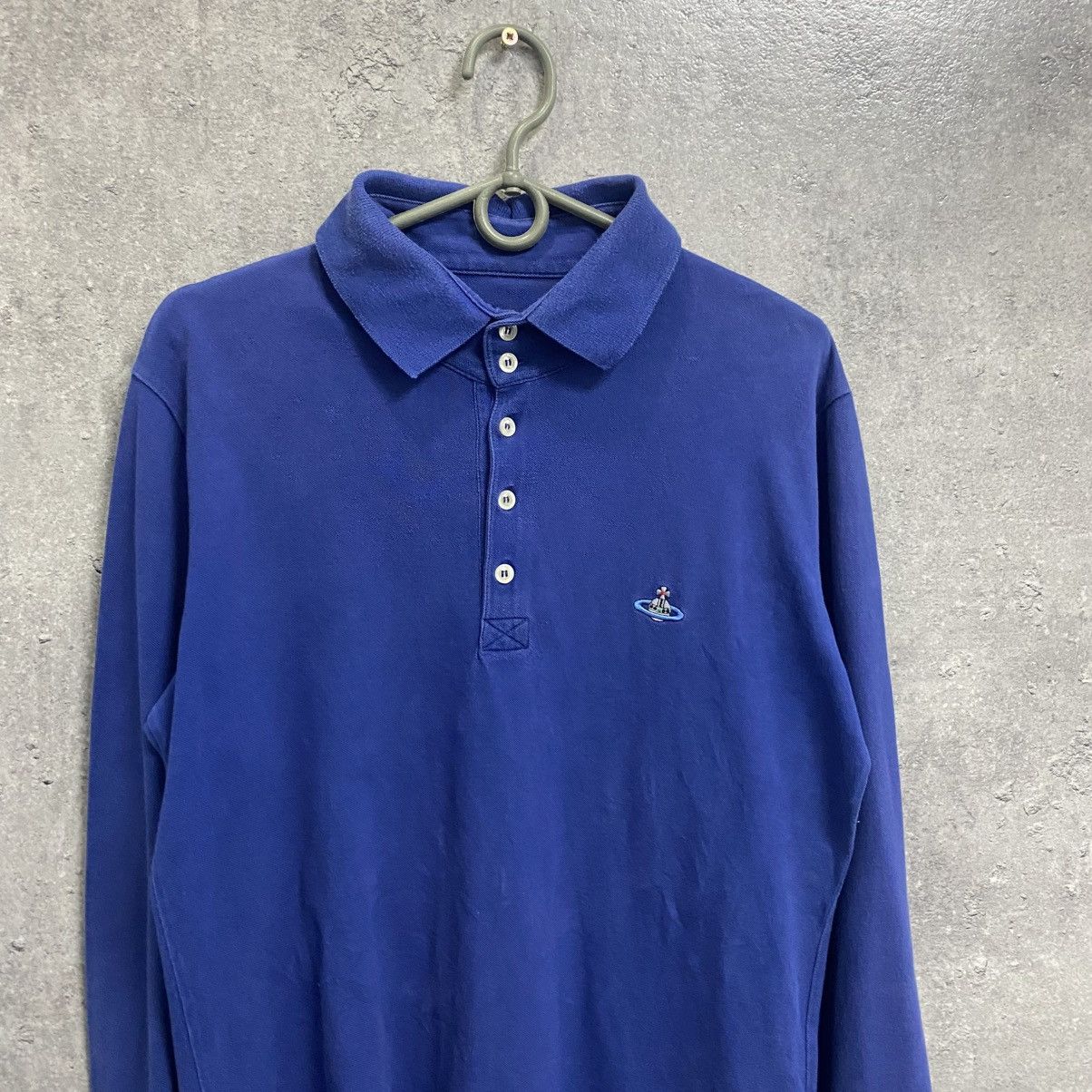Vivienne Westwood VINTAGE VIVIENNE WESTWOOD POLO LONG SLEEVE BLUE Size US L / EU 52-54 / 3 - 2 Thumbnail