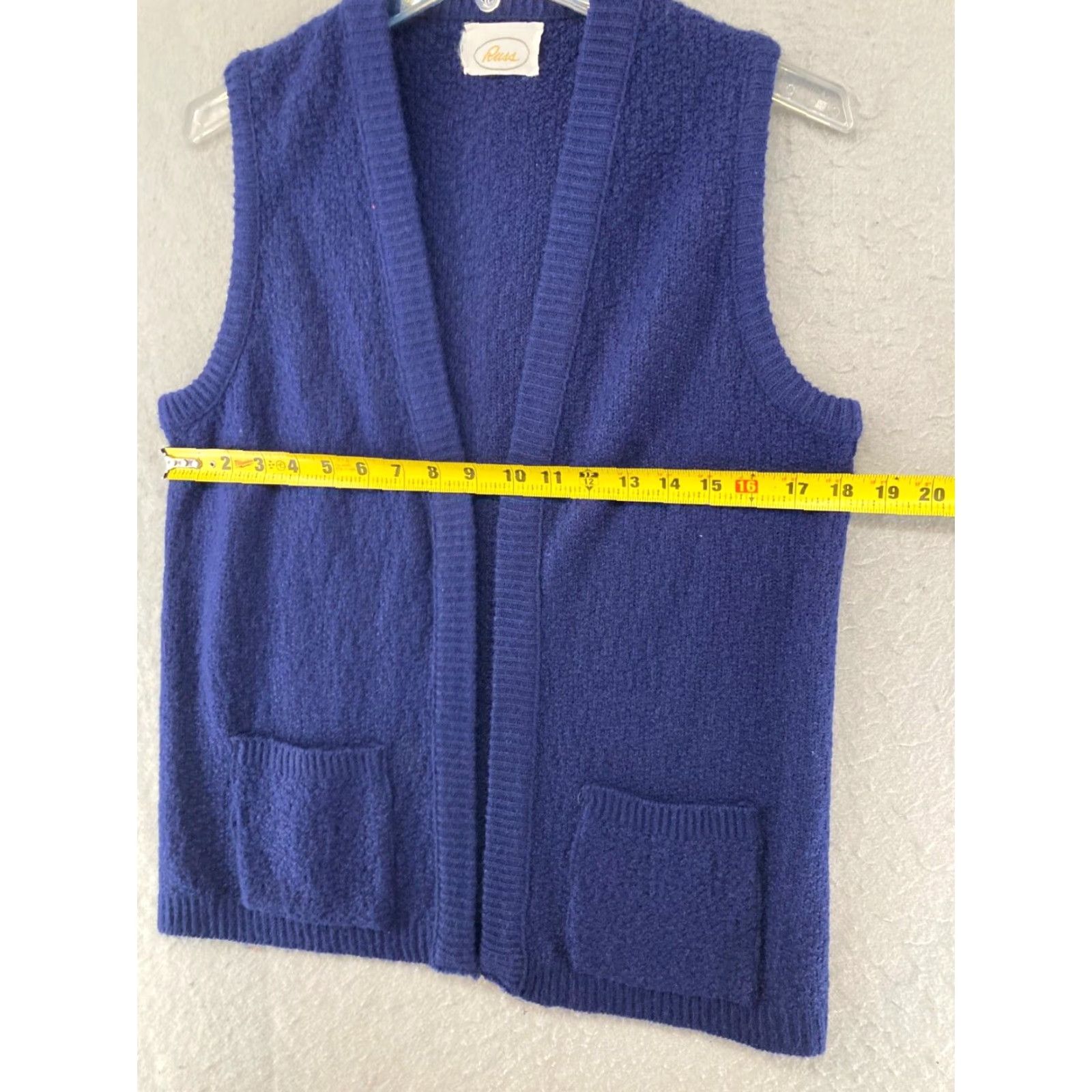 Vintage Russ Womens Vest Small Blue Vintage Cardigan Size S / US 4 / IT 40 - 2 Thumbnail