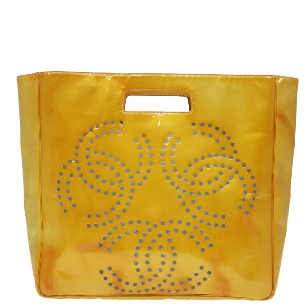 Chanel Triple Coco Yellow Patent Leather Handbag (Pre-Owned) Size ONE SIZE - 1 Thumbnail