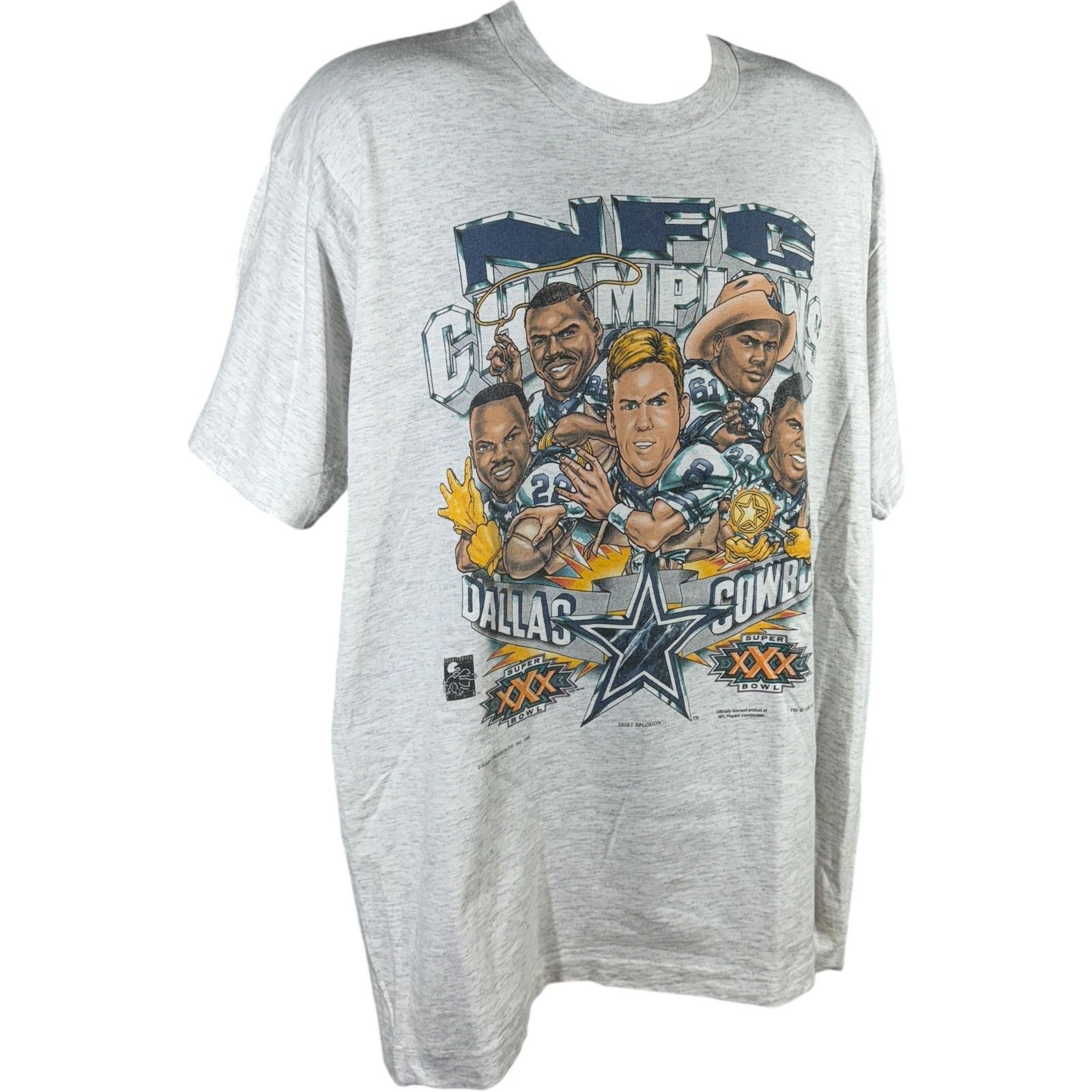 Vintage Vintage Dallas Cowboys NFC Champs Caricature Art NFL Tee Size US XXL / EU 58 / 5 - 4 Thumbnail