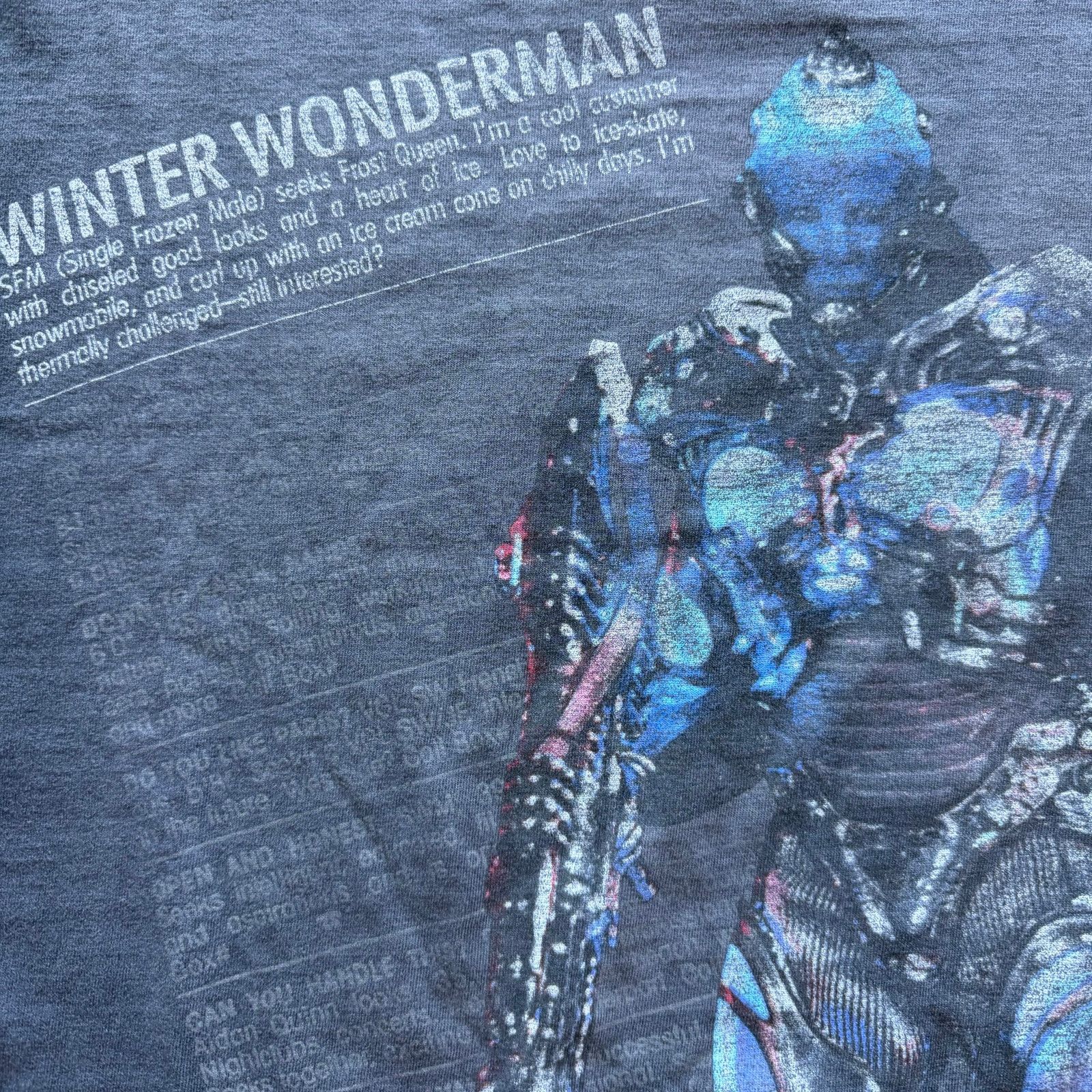 Vintage 1996 Batman Winter Wonderman Dr Freeze Tee Size US XL / EU 56 / 4 - 6 Thumbnail