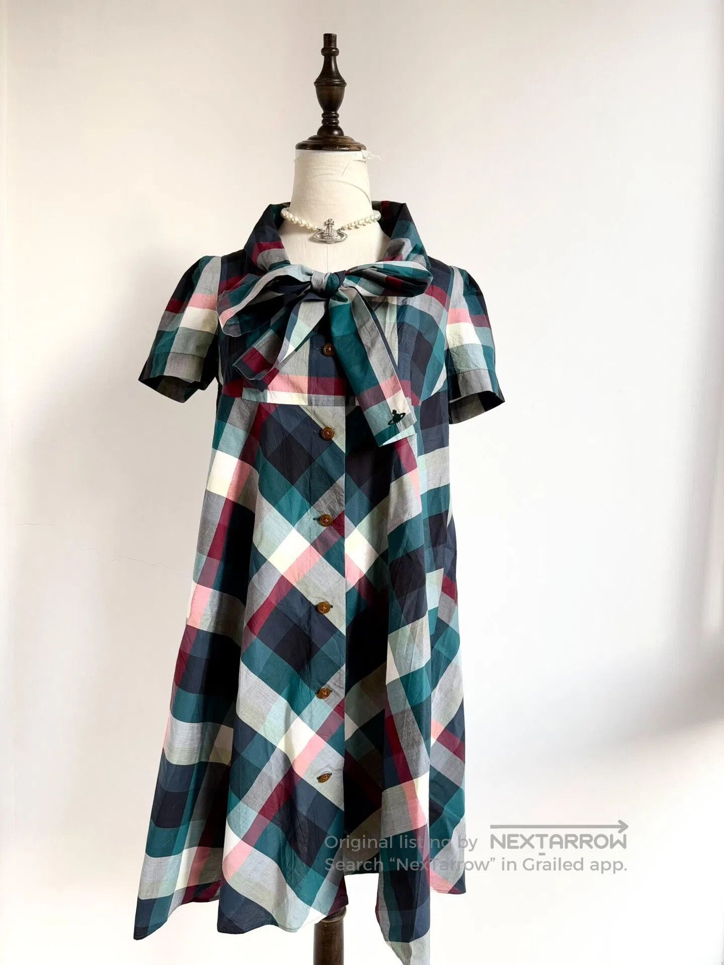 Vivienne Westwood Vivienne Westwood Check Bow Dress. Size M / US 6-8 / IT 42-44 - 2 Thumbnail