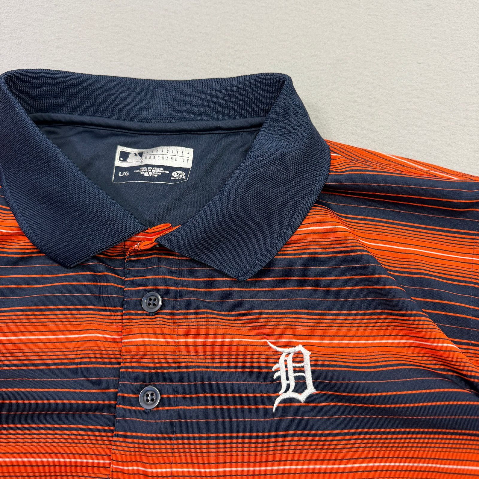 Vintage Genuine Merchandise Detroit Tigers Polo Shirt Large Orange Size US L / EU 52-54 / 3 - 3 Thumbnail