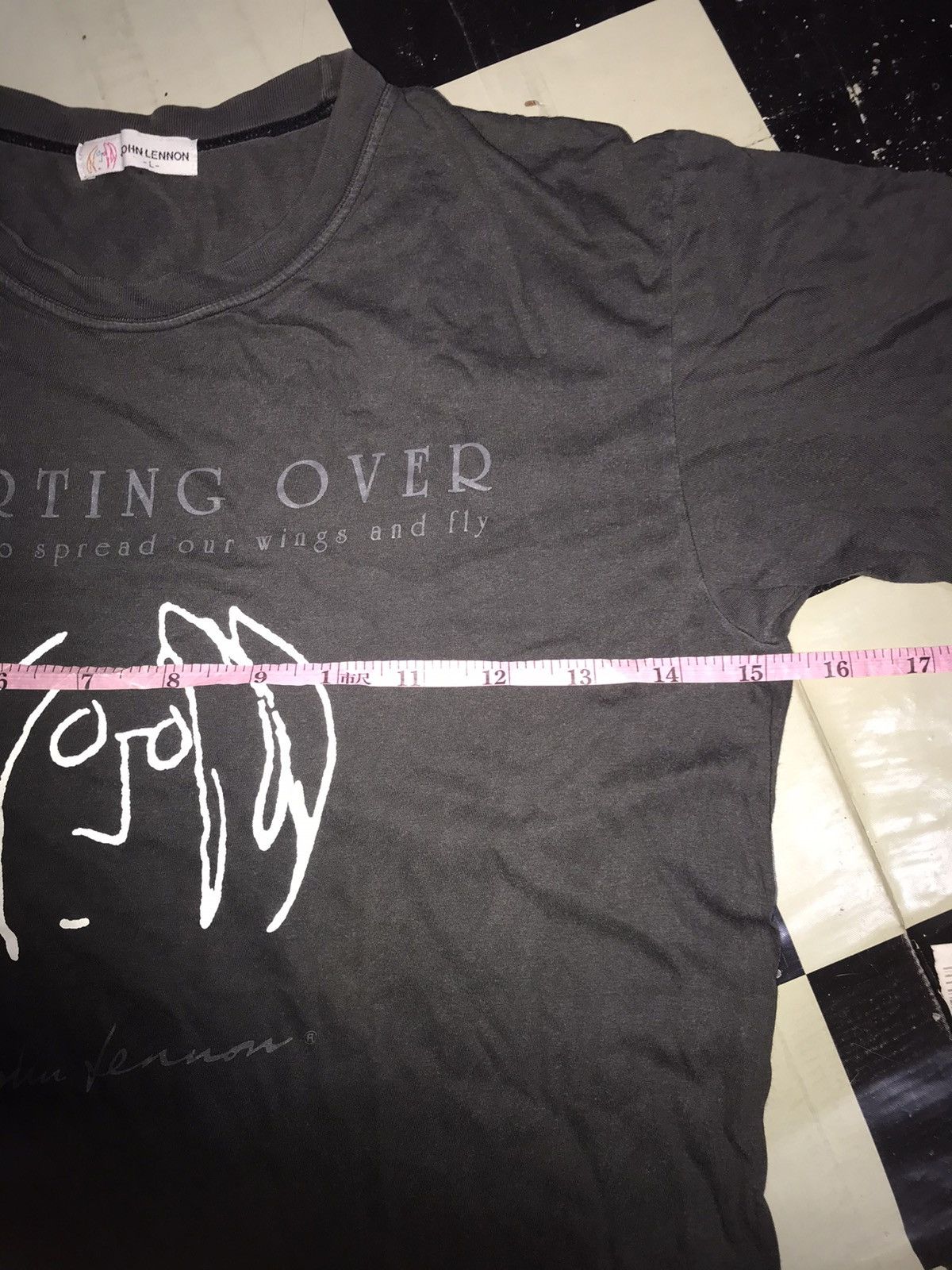 Band Tees × Vintage VINTAGE 90s JHON LENNON STARTING OVER TSHIRT Size US L / EU 52-54 / 3 - 7 Thumbnail