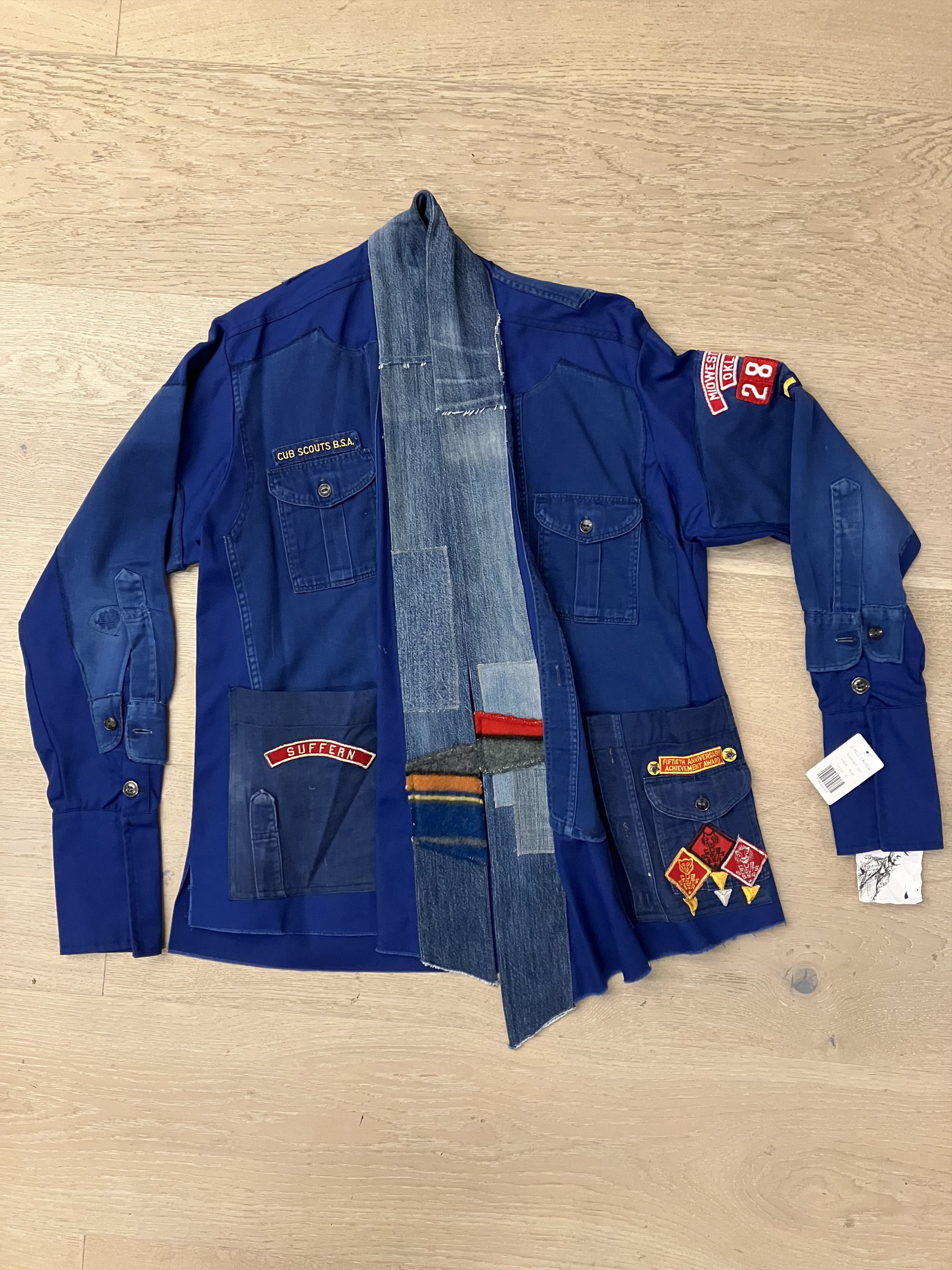Greg Lauren $2817 NWT Greg Lauren Blue Boyscout GL1 Jacket Size US XL / EU 56 / 4 - 4 Thumbnail