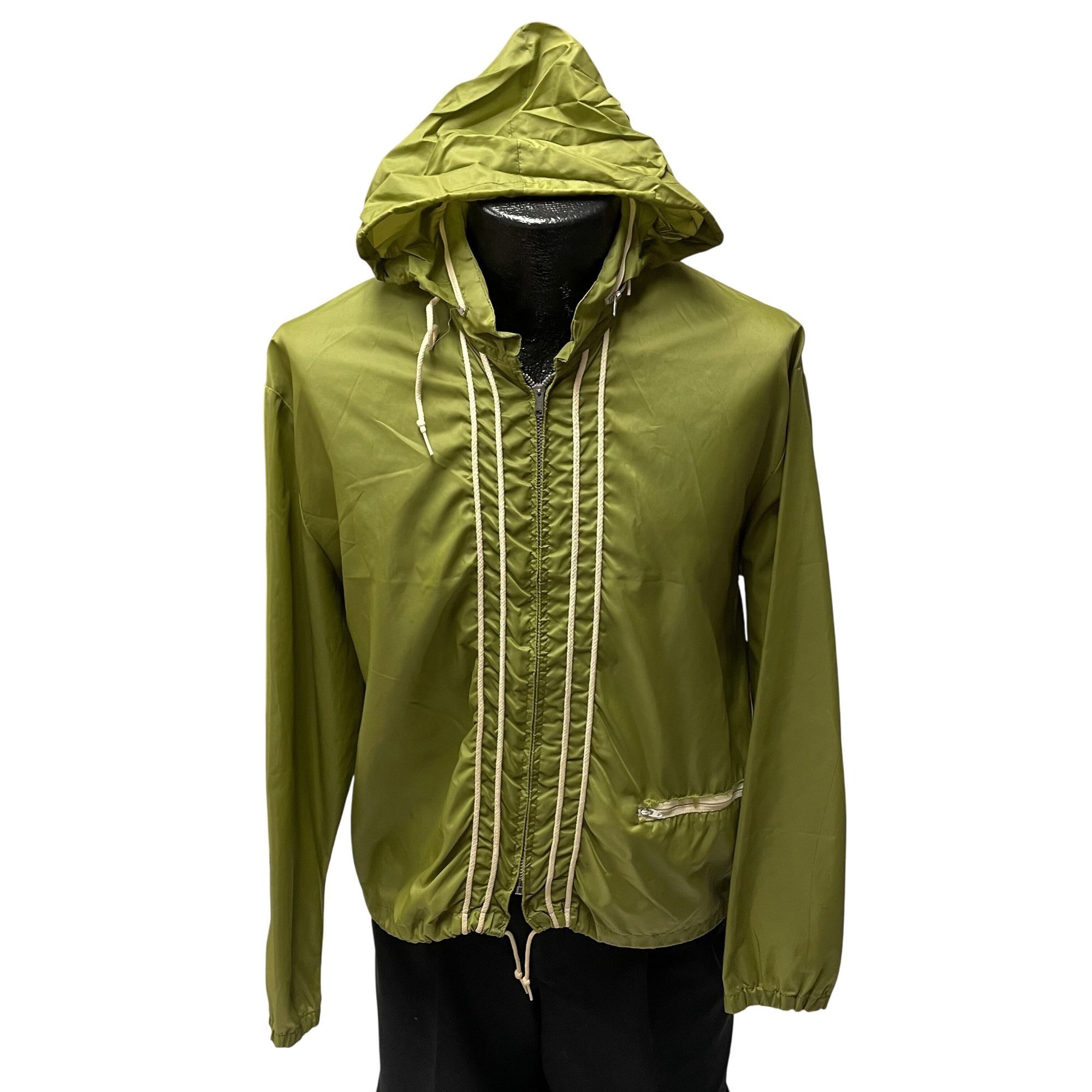 Other Vtg Nortex GREEN Windbreaker HOODED Racing Stripe Jacket Size US L / EU 52-54 / 3 - 1 Thumbnail