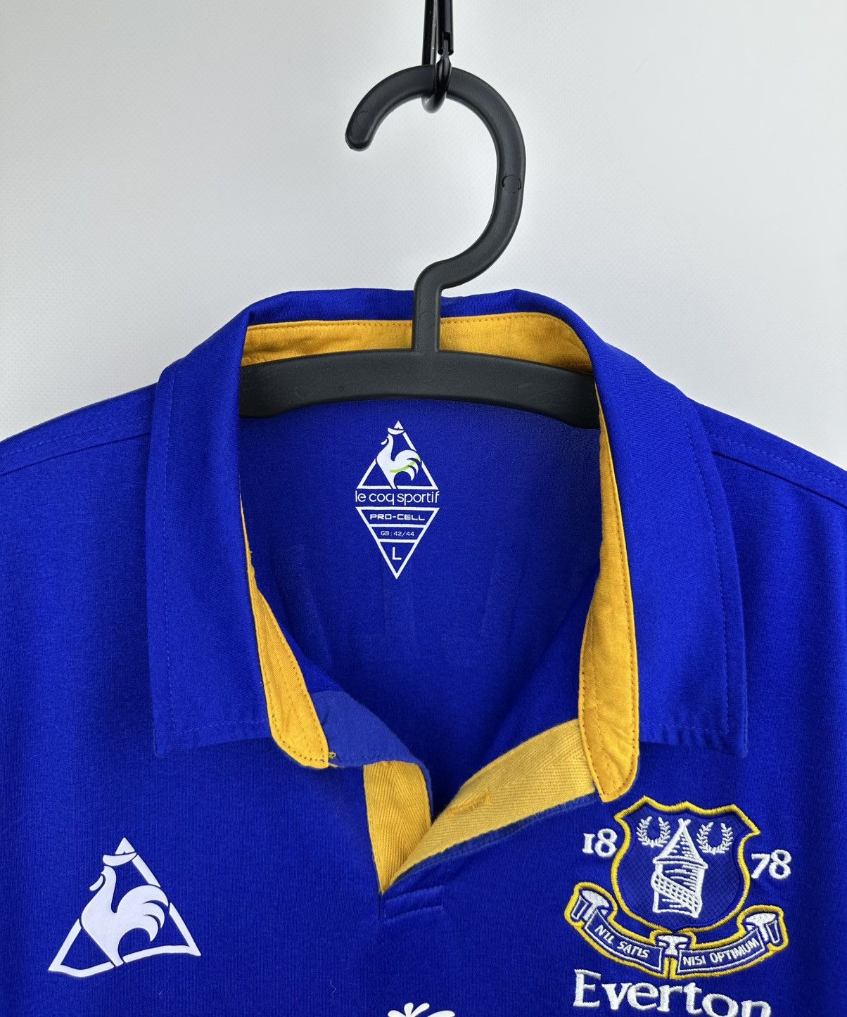 Le Coq Sportif Everton Jersey Vellios 27 Premier League Le Coq Sportif Sz L Size US L / EU 52-54 / 3 - 3 Thumbnail