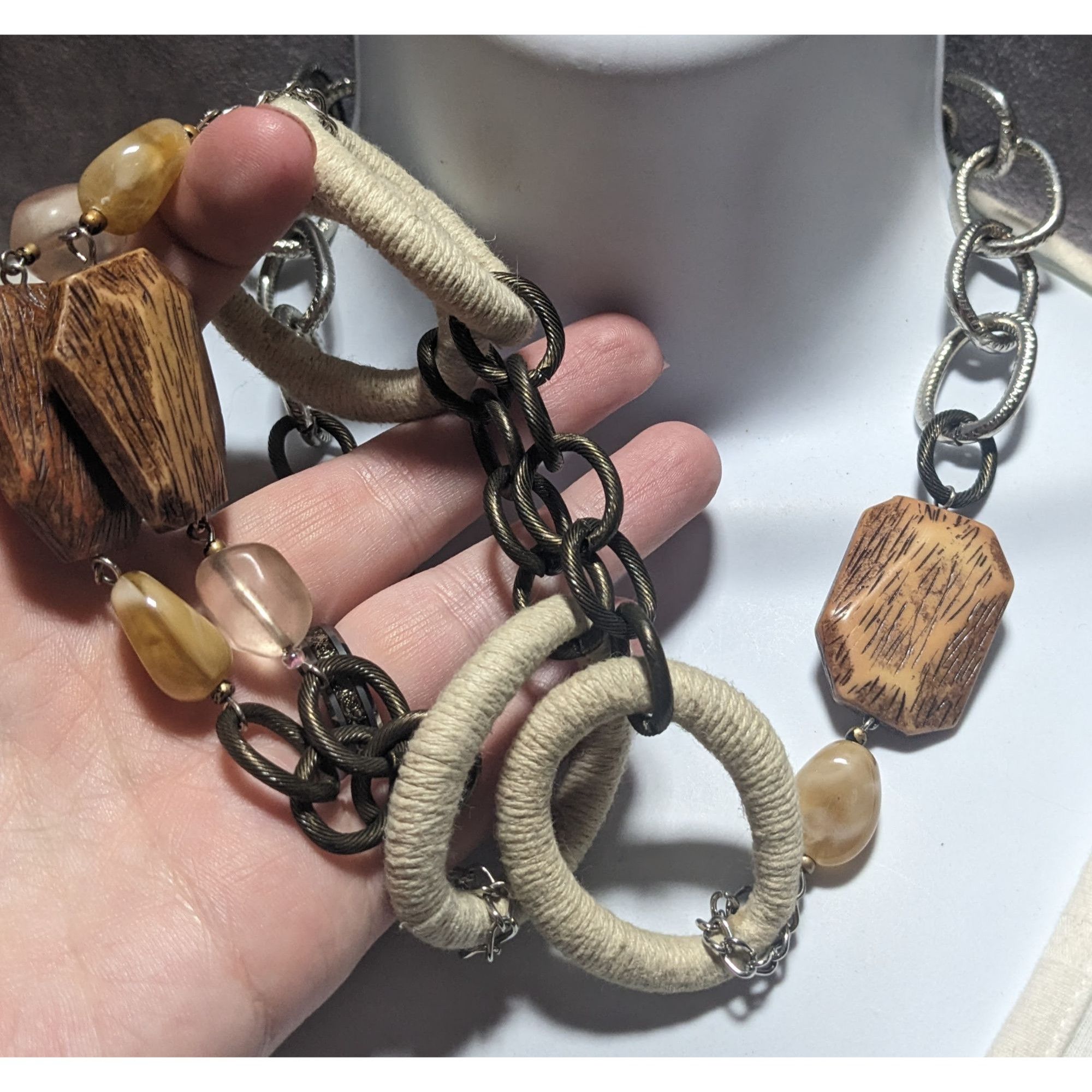 Chicos Chico's Earthy Bohemian Statement Necklace Size ONE SIZE - 9 Thumbnail