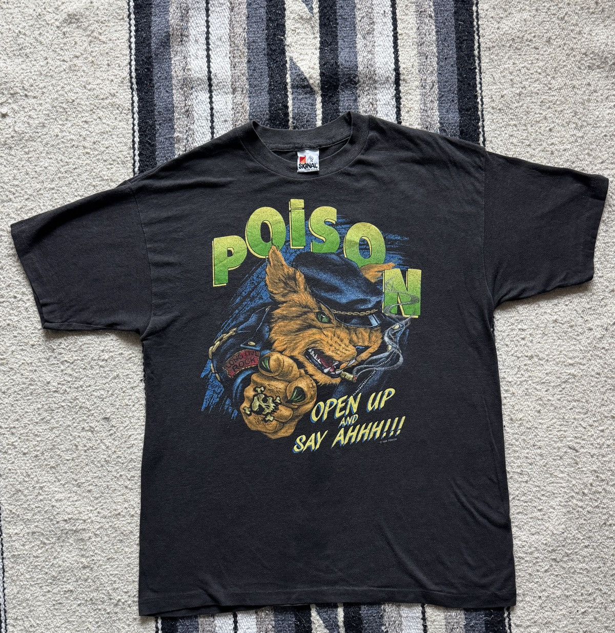 Band Tees Vintage 1988 POISON Rock Metal Band T-Shirt Size Large Size US L / EU 52-54 / 3 - 1 Thumbnail