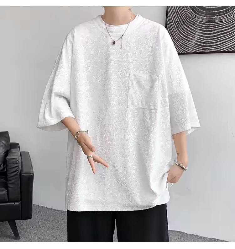 Japanese Brand × Vintage jacquard T-shirt Size US XL / EU 56 / 4 - 1 Thumbnail