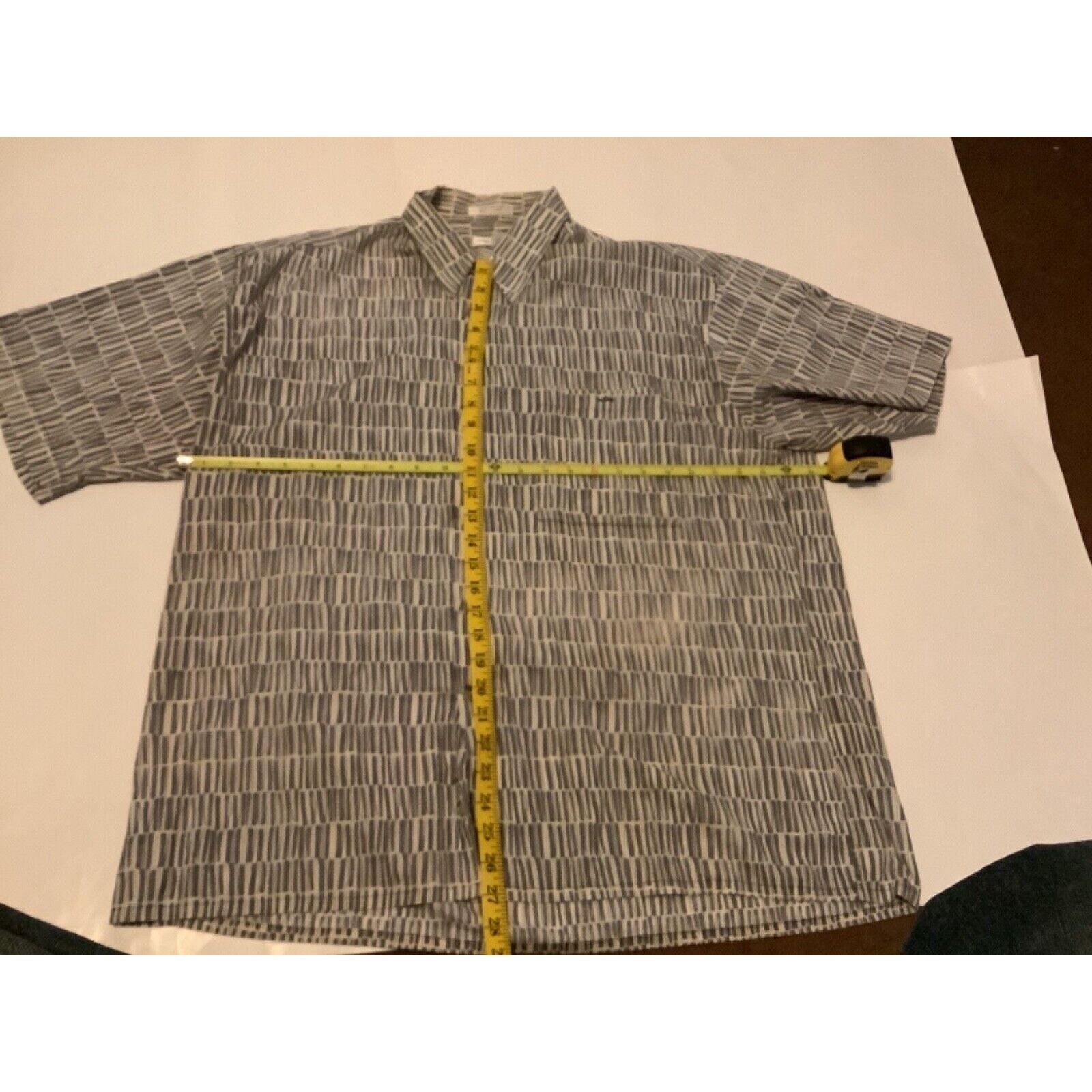 Pierre Cardin Pierre Cardin Shirt Men’s XL Gray Plaid Short Sleeve Size US XL / EU 56 / 4 - 2 Thumbnail