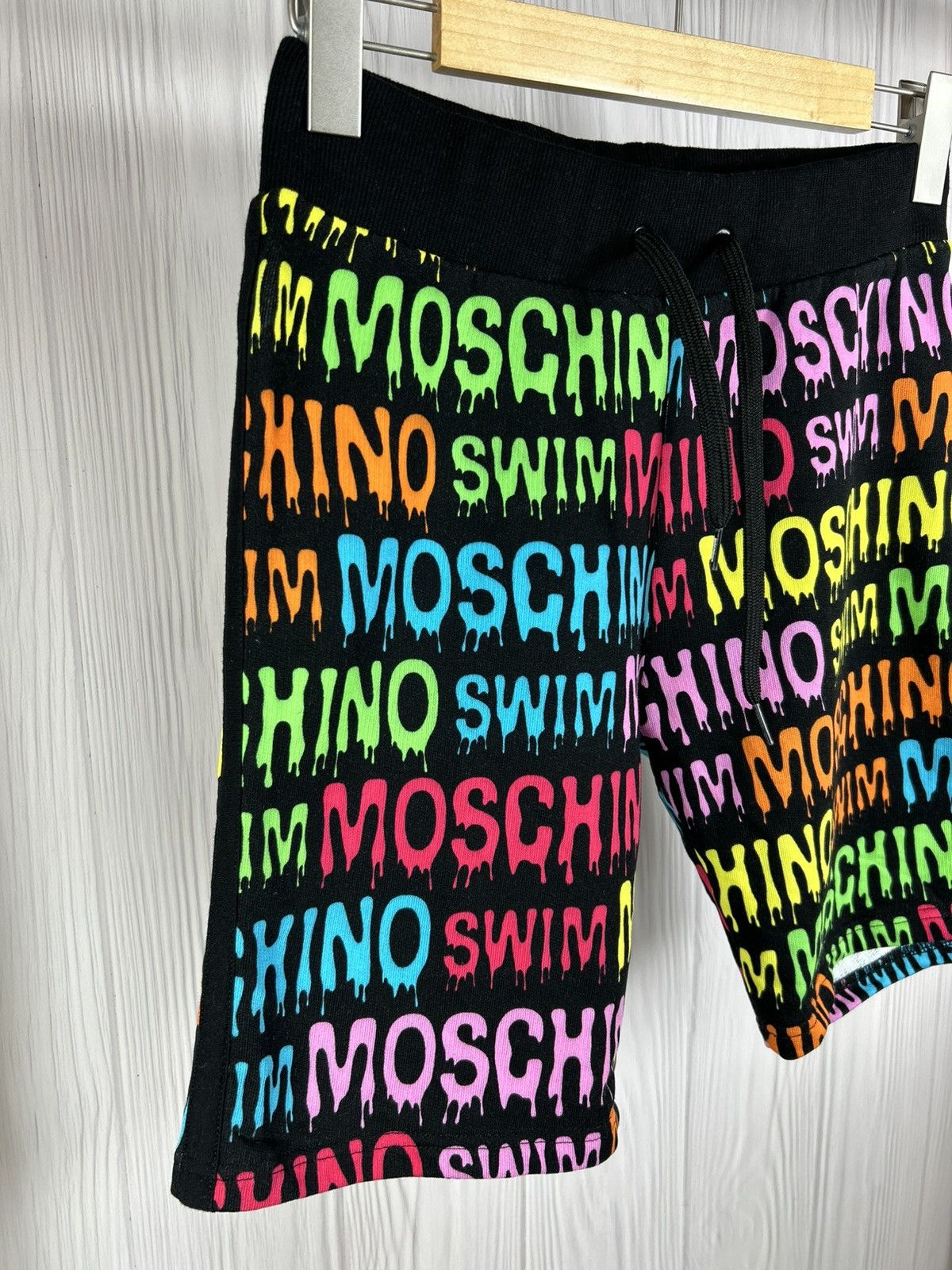 Moschino Moschino Rainbow Logo Swim Shorts Size S/XS Rare Swimwear Size US 30 / EU 46 - 2 Thumbnail