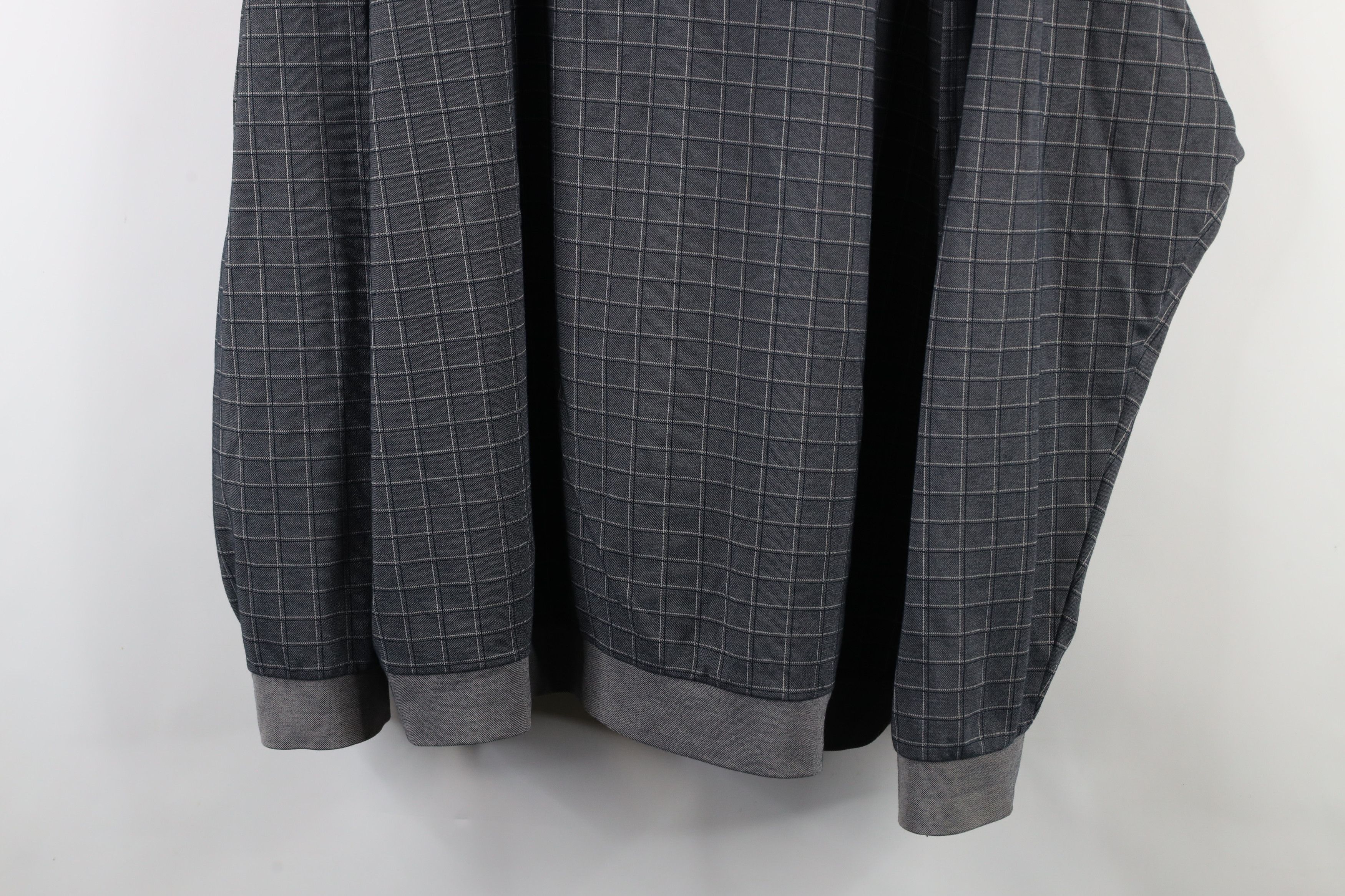 Vintage Vintage 90s Streetwear Checkered Pullover Long Sleeve Polo Size US XXL / EU 58 / 5 - 3 Thumbnail