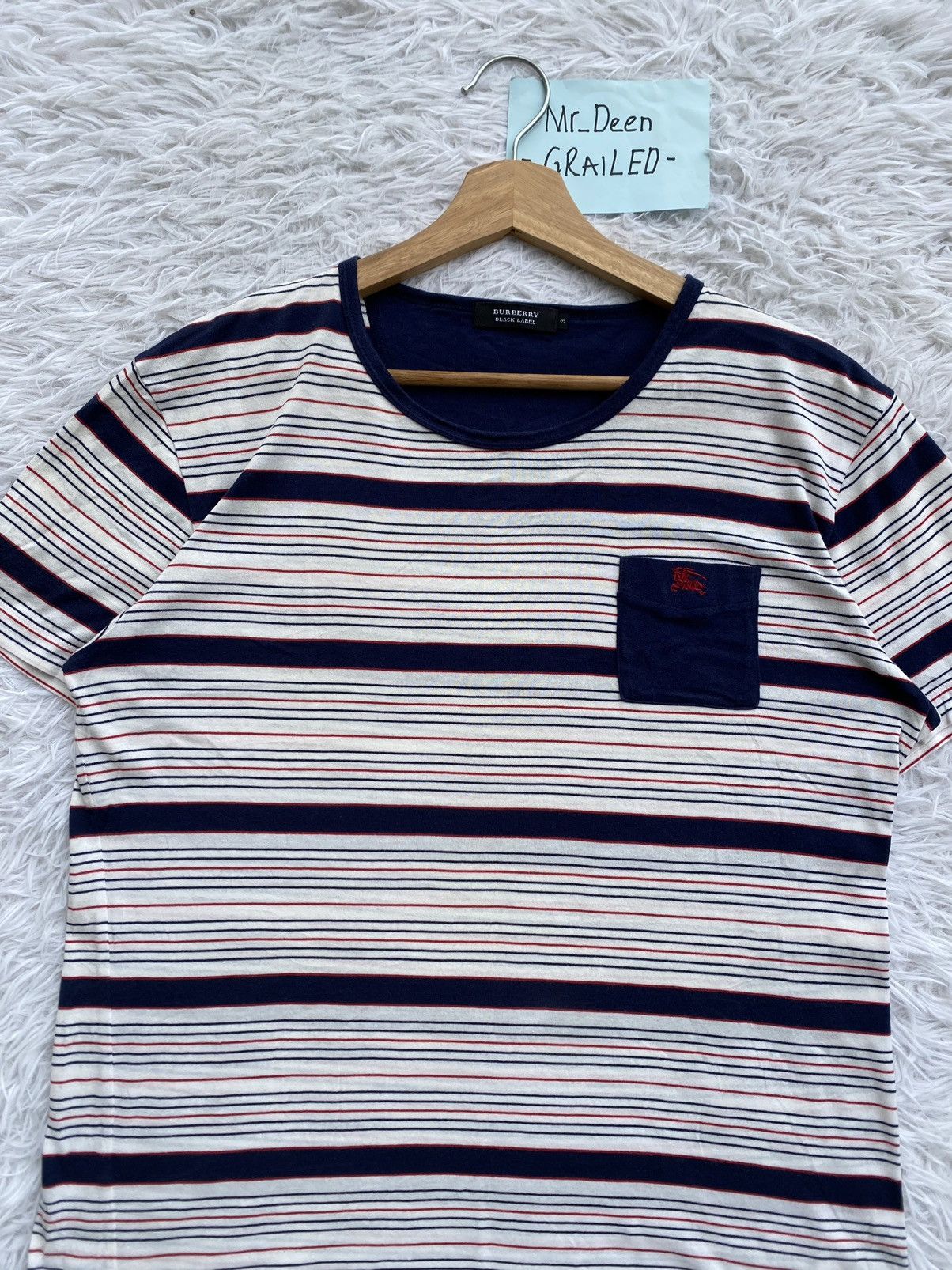 Burberry Rare Vintage Burberry Stripes Tshirt Size US M / EU 48-50 / 2 - 5 Thumbnail