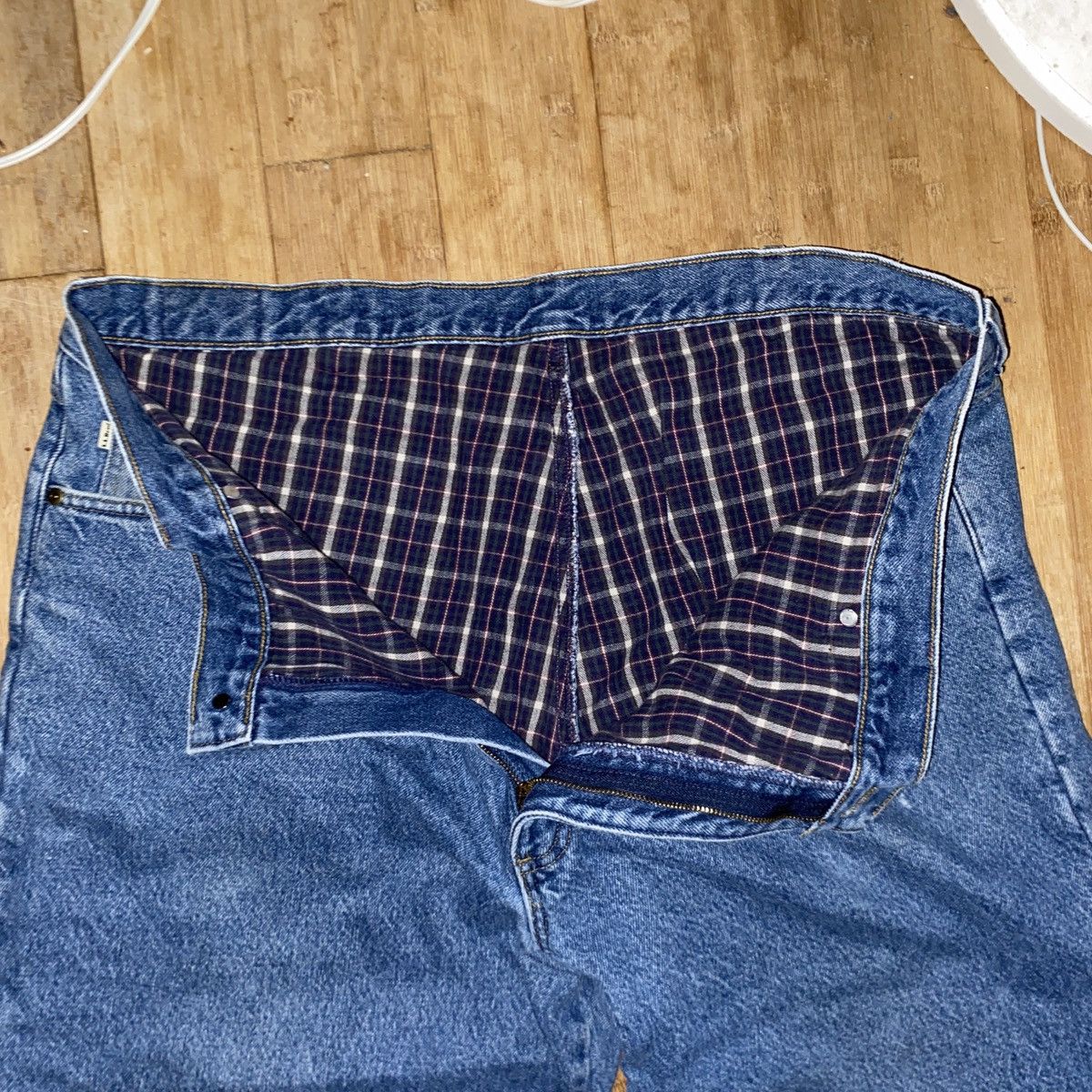 L.L. Bean Vintage LL Bean Flannel Lined Jeans Size US 42 / EU 58 - 4 Thumbnail