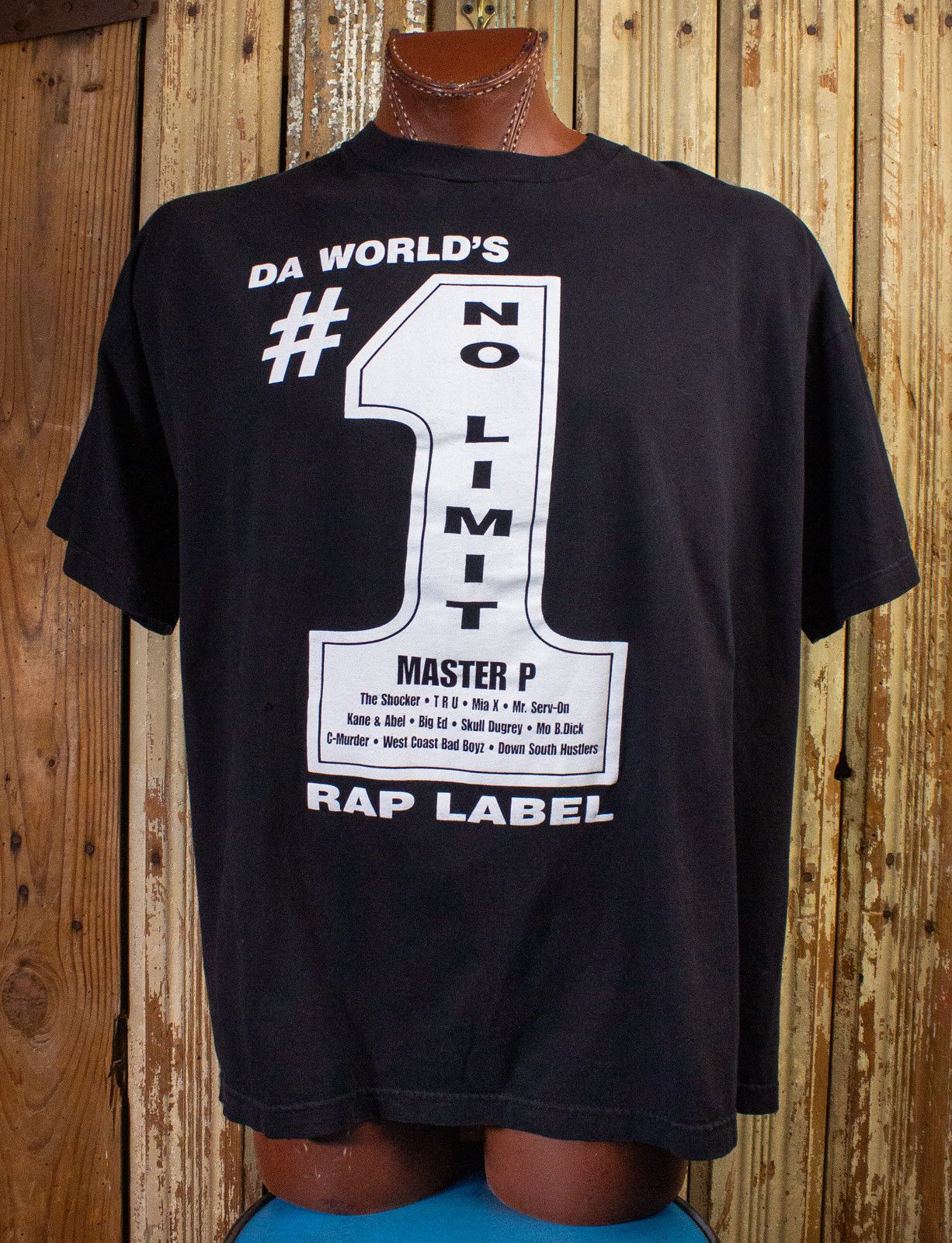 image of Rap Tees x Vintage No Limit Records Promo Rap Tee 90's in Black, Men's (Size 2XL)