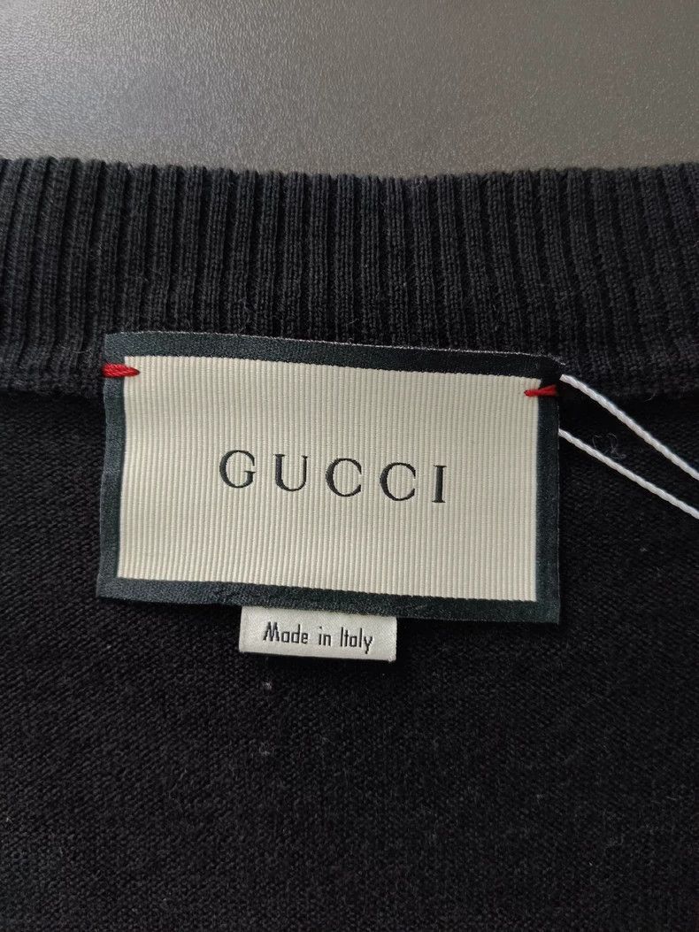 Gucci Gucci Little bee embroidered cardigan sweater 2504-Nextarro Size US L / EU 52-54 / 3 - 5 Thumbnail