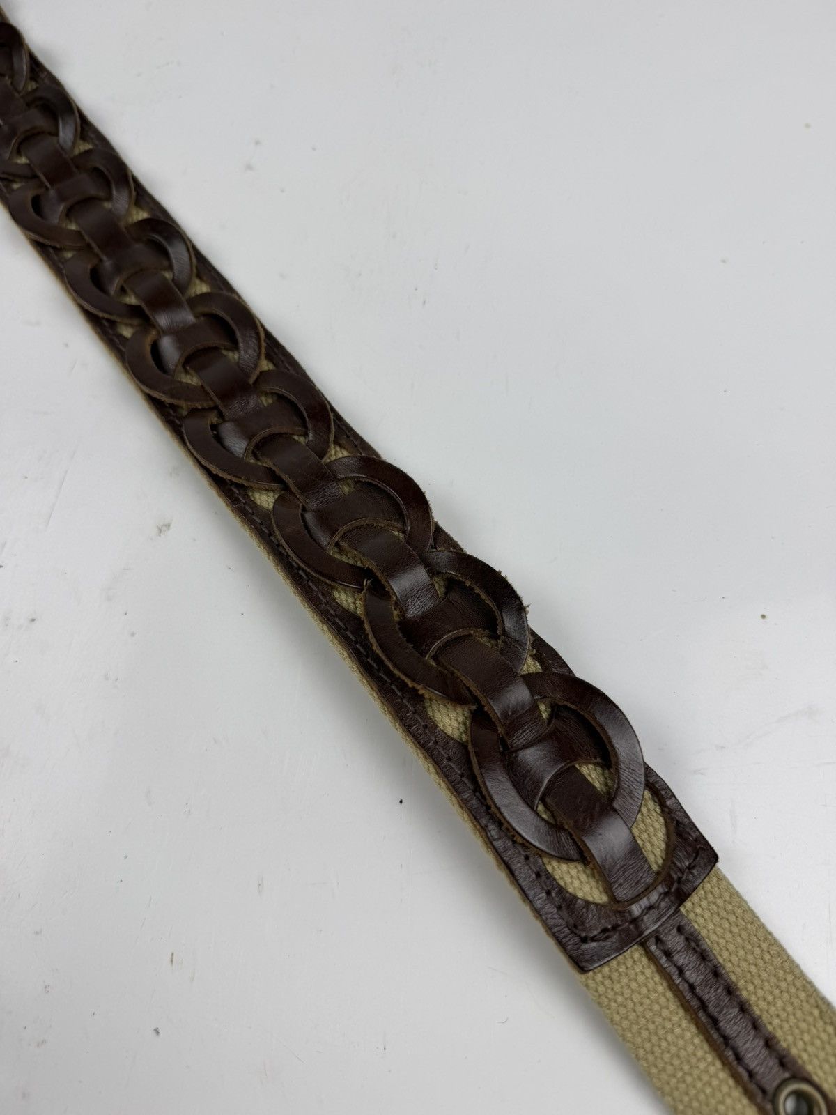 Japanese Brand rare design belt made in england tc50 Size 34 - 4 Thumbnail