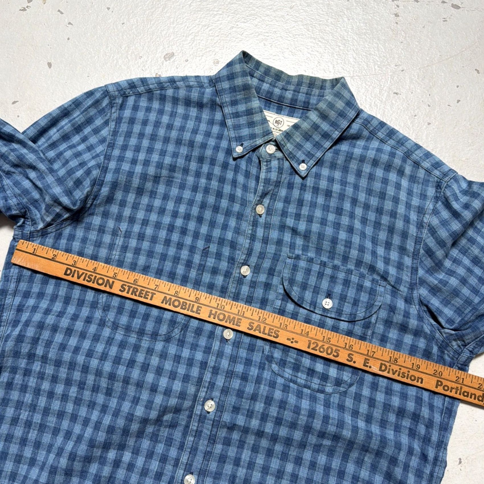 Rogue Territory Rogue Territory Cotton Gingham Flannel Plaid Button Work Shirt Made USA M Size US M / EU 48-50 / 2 - 2 Thumbnail