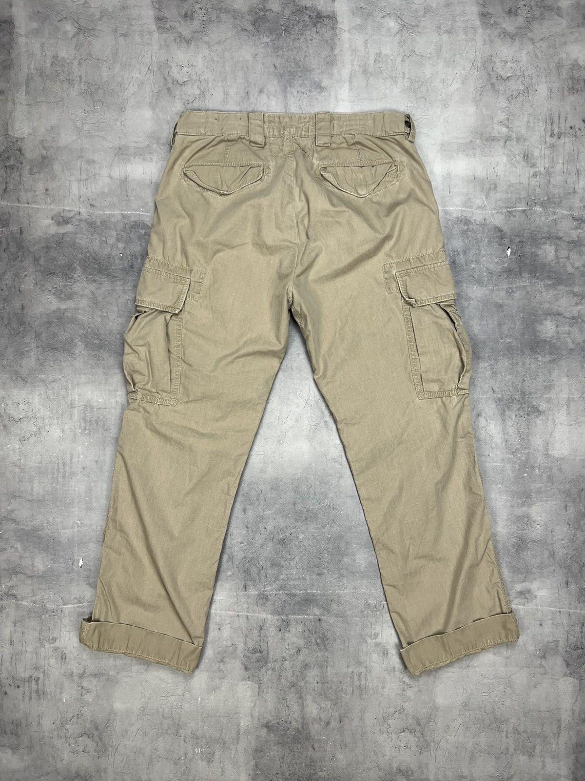 Polo Ralph Lauren × Vintage Polo Ralph Lauren Cargo Pants Mens 34x32 Beige RLPC Size US 34 / EU 50 - 3 Thumbnail