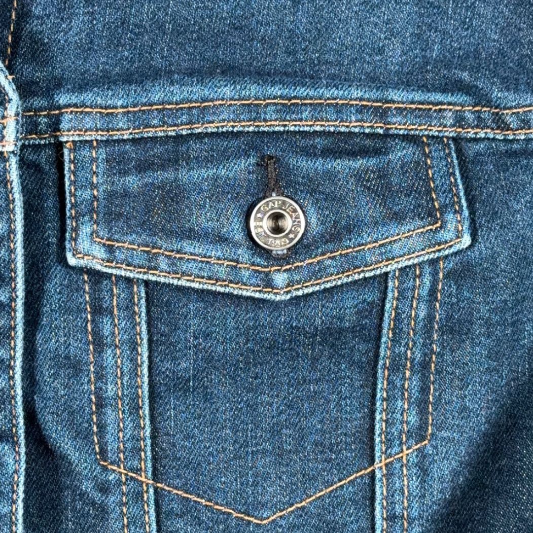 Gap VINTAGE Gap Jacket Womens M Blue Denim Jacket Casual 90s Preppy Retro Logo Pockets Buttons Size 32" / US 10 / IT 46 - 5 Thumbnail