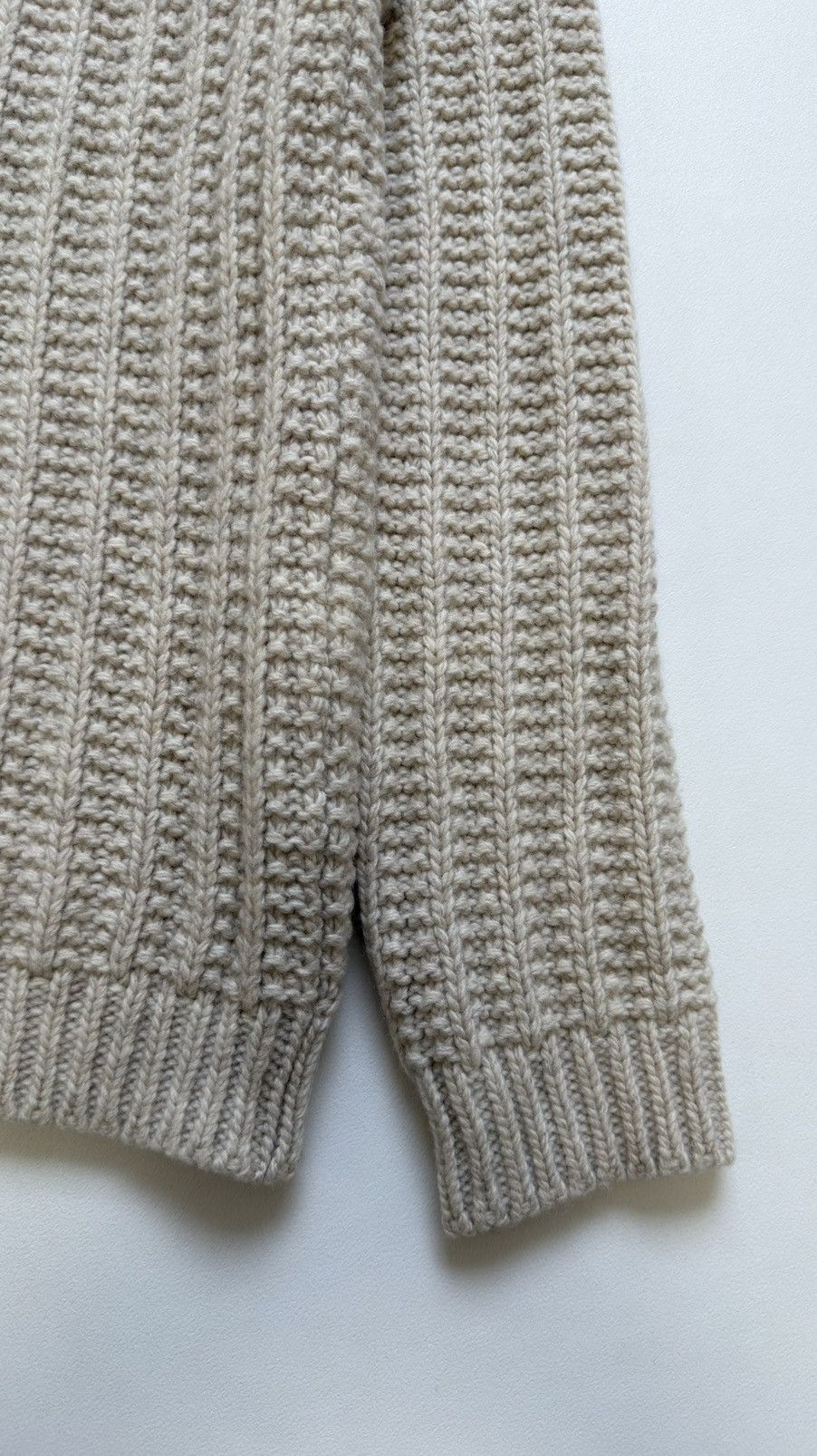 Our Legacy Cream Wool Fisherman’s Textured Sweater Size US M / EU 48-50 / 2 - 10 Thumbnail