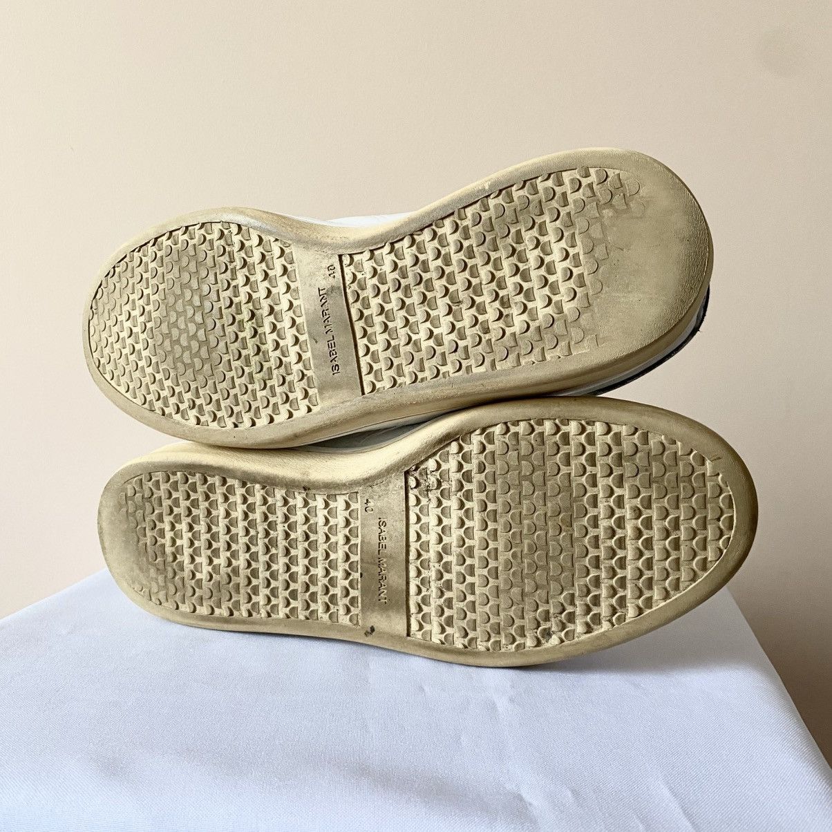 Designer × Isabel Marant Painted Isabel Marant Leather Sneakers Shoes Margiela Vibe Size US 7 / EU 40 - 5 Thumbnail