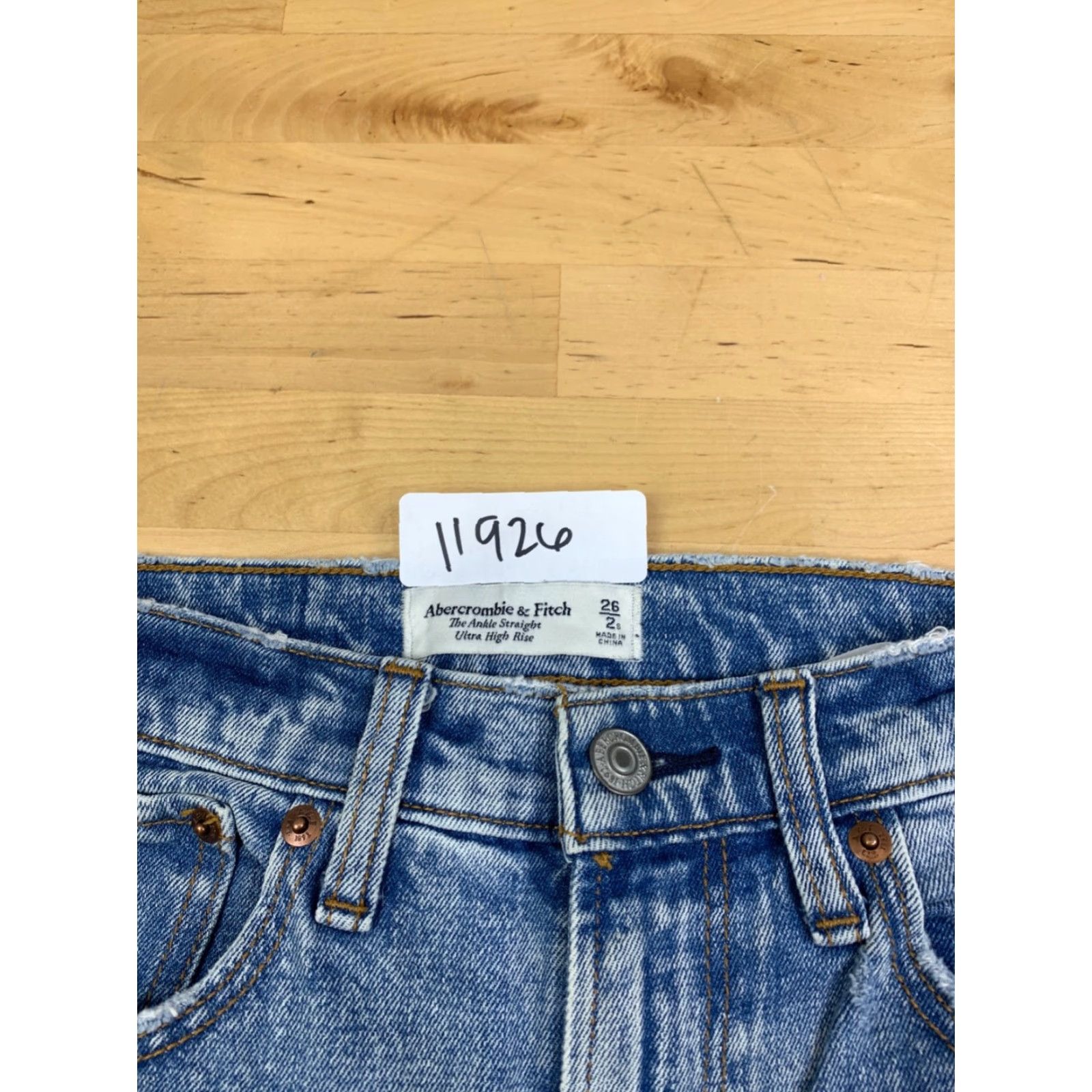 Abercrombie & Fitch Abercrombie & Fitch Jeans Ankle 26 Blue 5-Pocket Regular High Rise Love Bohemian Women Size 26" / US 2 / IT 38 - 2 Thumbnail