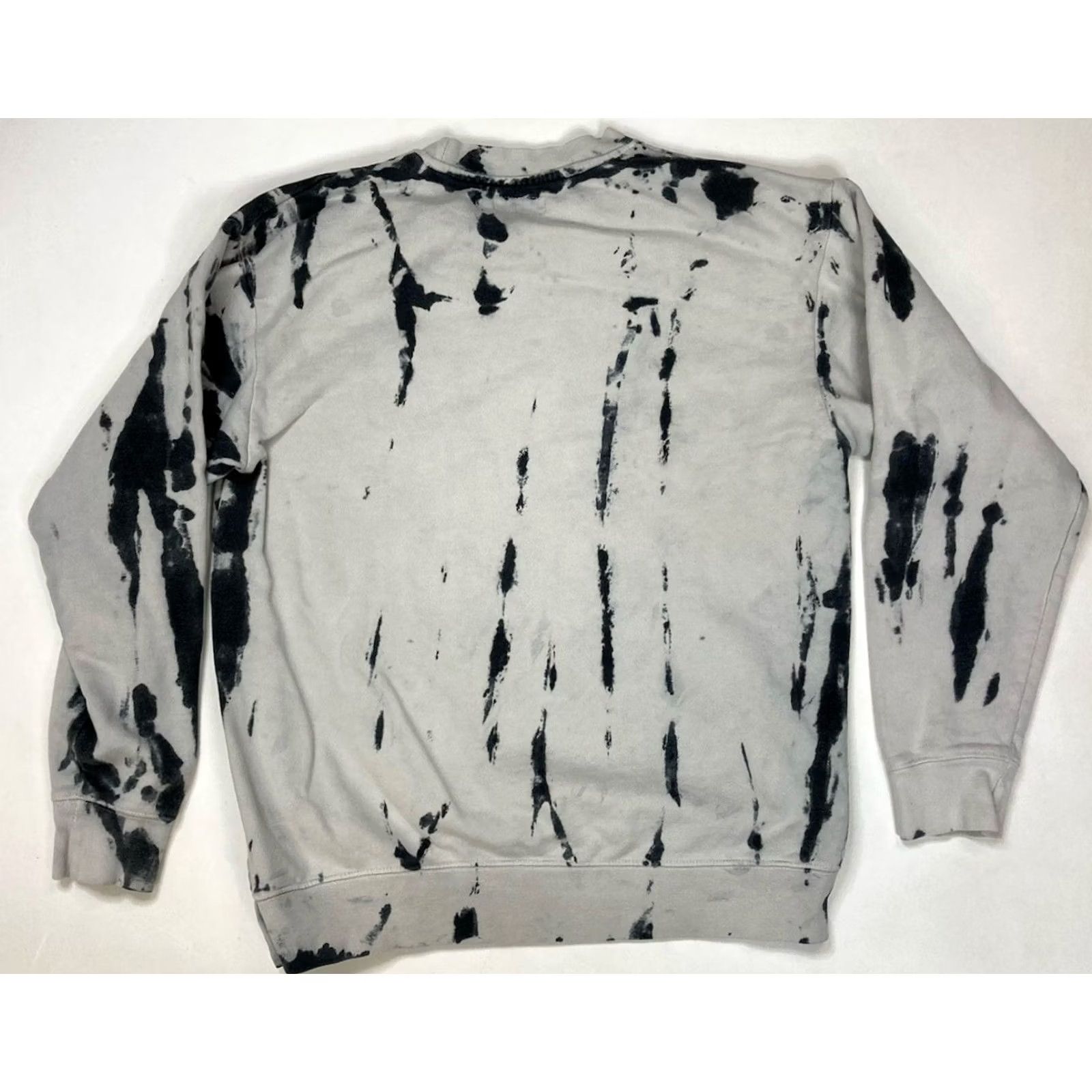 Vintage Chinatown Market Sweatshirt Crewneck Men Medium Gray Black Tie Dye Graphic Print Fleece Pullover All Seasons Size US M / EU 48-50 / 2 - 3 Thumbnail