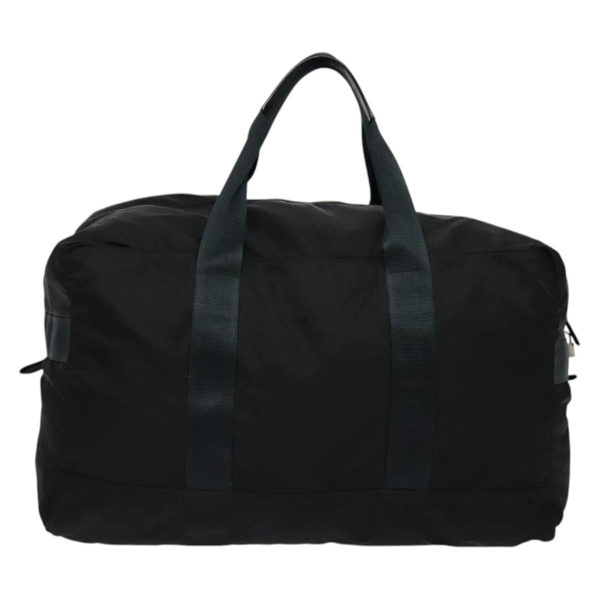 Prada PRADA Boston Bag Nylon Black Silver Size ONE SIZE - 3 Thumbnail