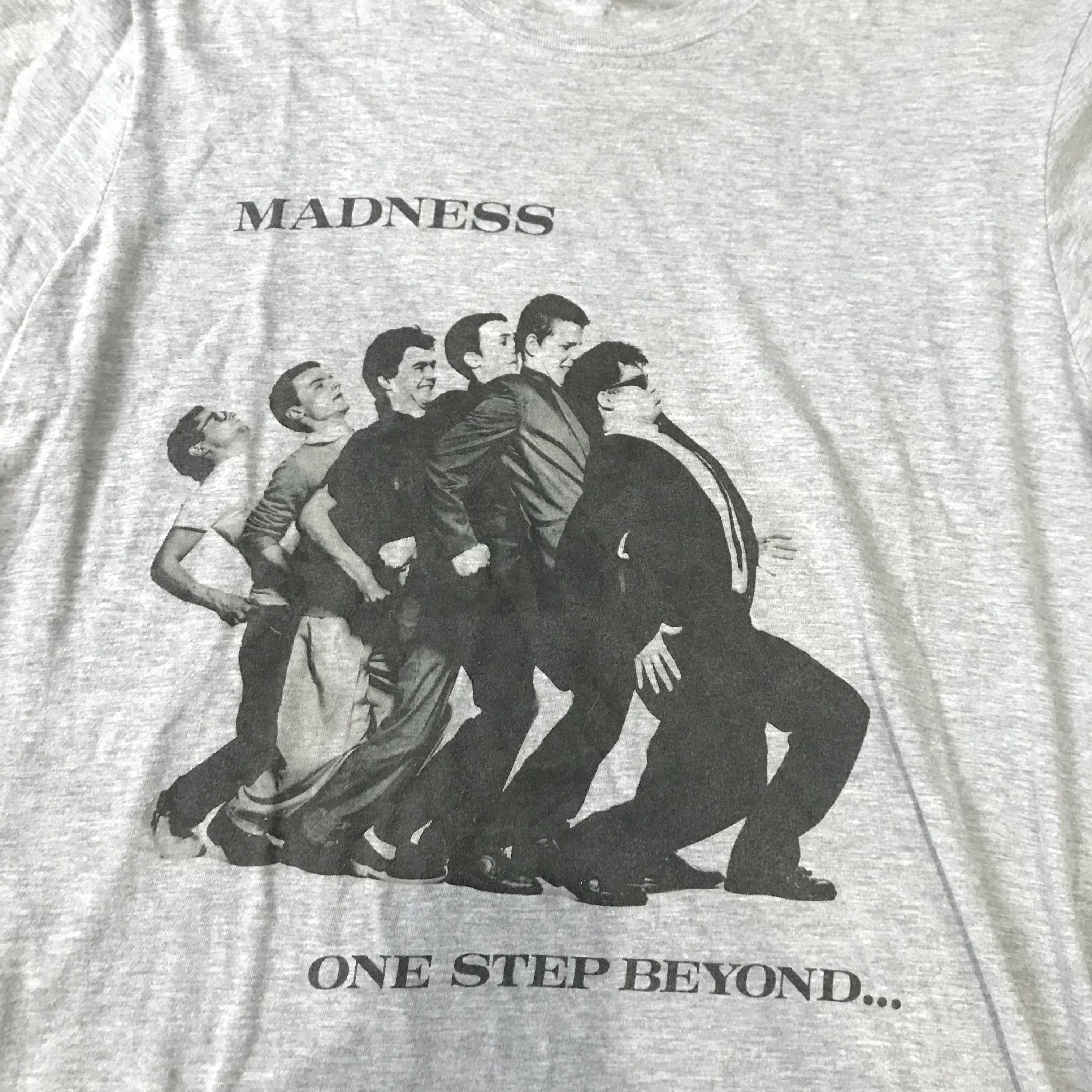 Band Tees × Madness Vintage madness ONE STEP BEYOND Ska Two Tone Tshirt grey tee Size US M / EU 48-50 / 2 - 4 Thumbnail