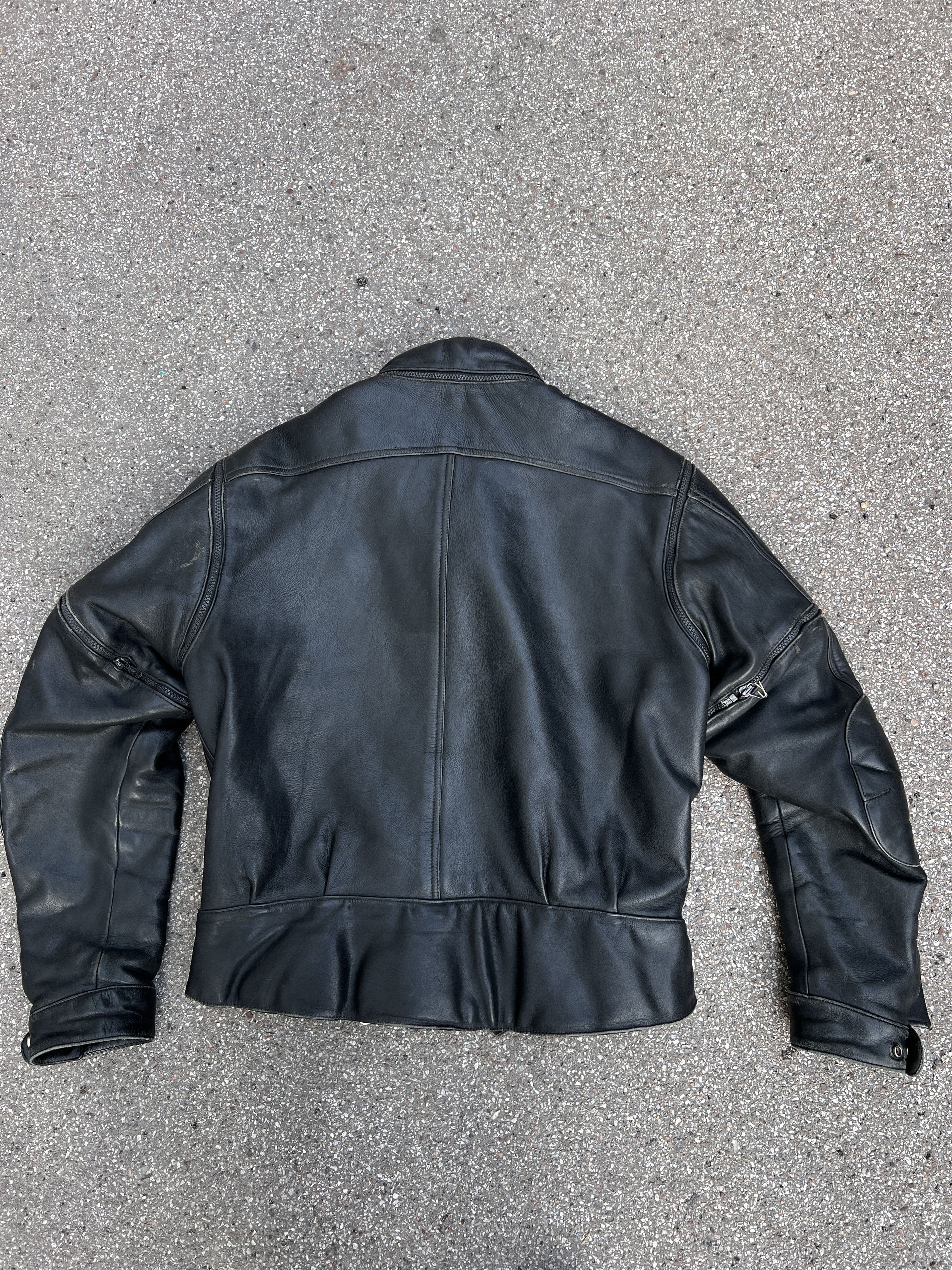 If Six Was Nine Rare Asymmetric rick owens type leather bomber racing jacket Size US M / EU 48-50 / 2 - 19 Thumbnail
