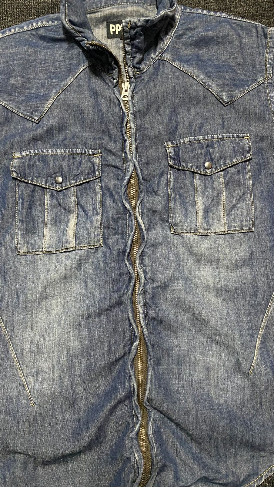 If Six Was Nine × Japanese Brand PPFM Short Sleeve Zipper Shirt Size S / US 4 / IT 40 - 7 Thumbnail