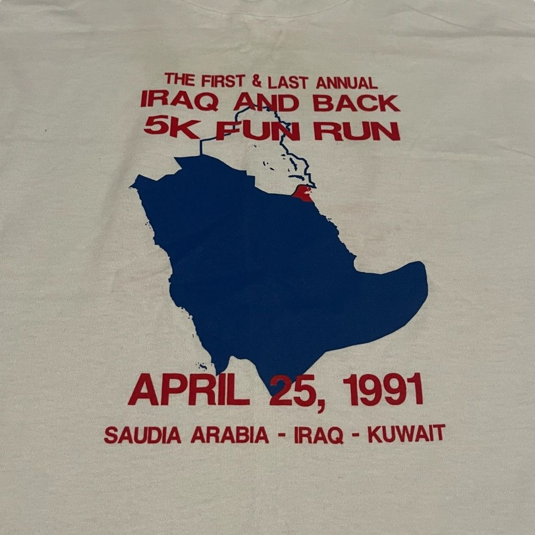 Vintage VINTAGE Iraq 5K Fun Run T Shirt Size US XL / EU 56 / 4 - 3 Thumbnail