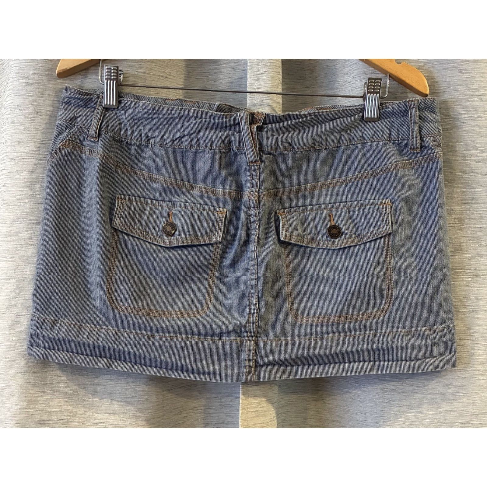 Vintage Y2K Personal Identity Checkered Mini Skirt Festival Juniors 15 Blue Women's Short Skirt 12in Waist 35in Size 36" / US 14 / IT 50 - 3 Thumbnail