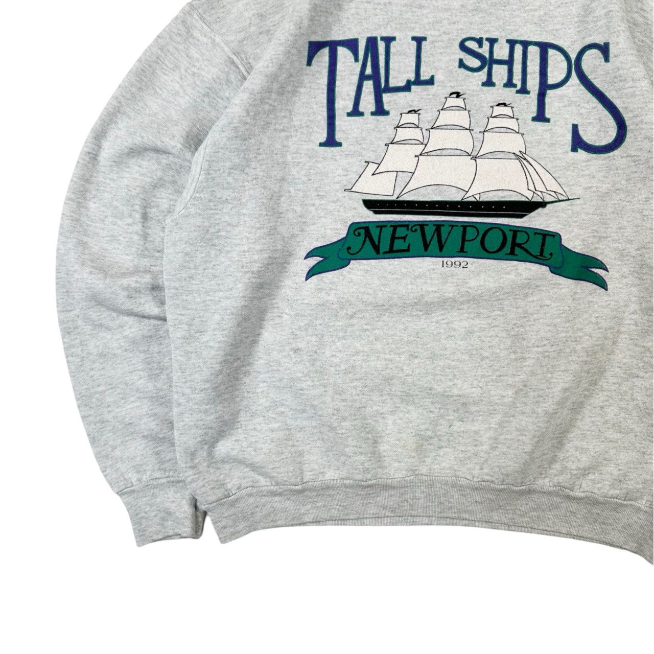 Vintage Vintage 90s Tall Ships Newport Heavy Graphic Sweater Size US XL / EU 56 / 4 - 3 Thumbnail