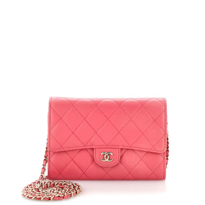 Chanel Classic Flap Wallet Crossbody Bag Quilted Caviar Mini Grailed