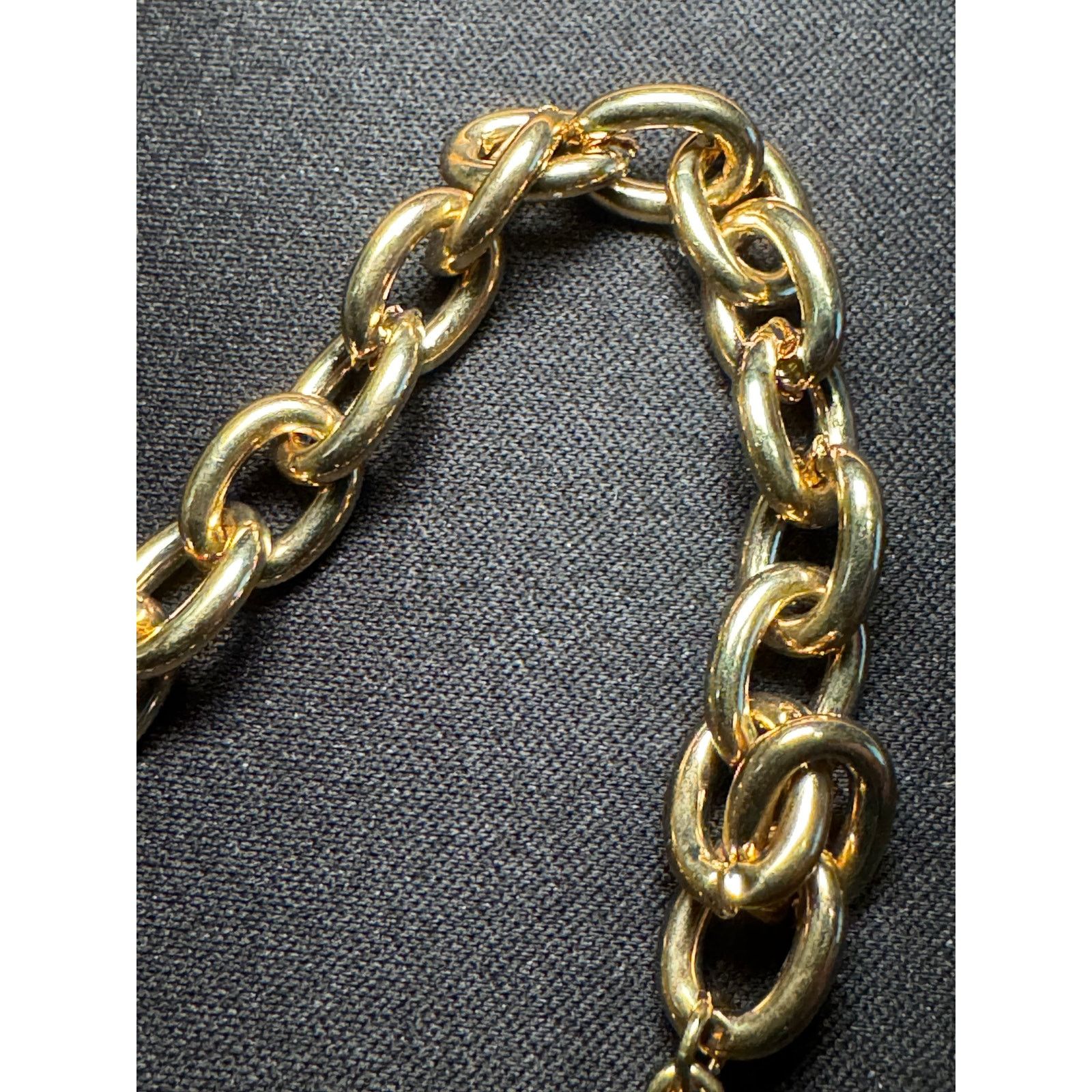 Other Vintage Kirks Folly Charm Bracelet Gold Tone 8.5in Size ONE SIZE - 5 Thumbnail
